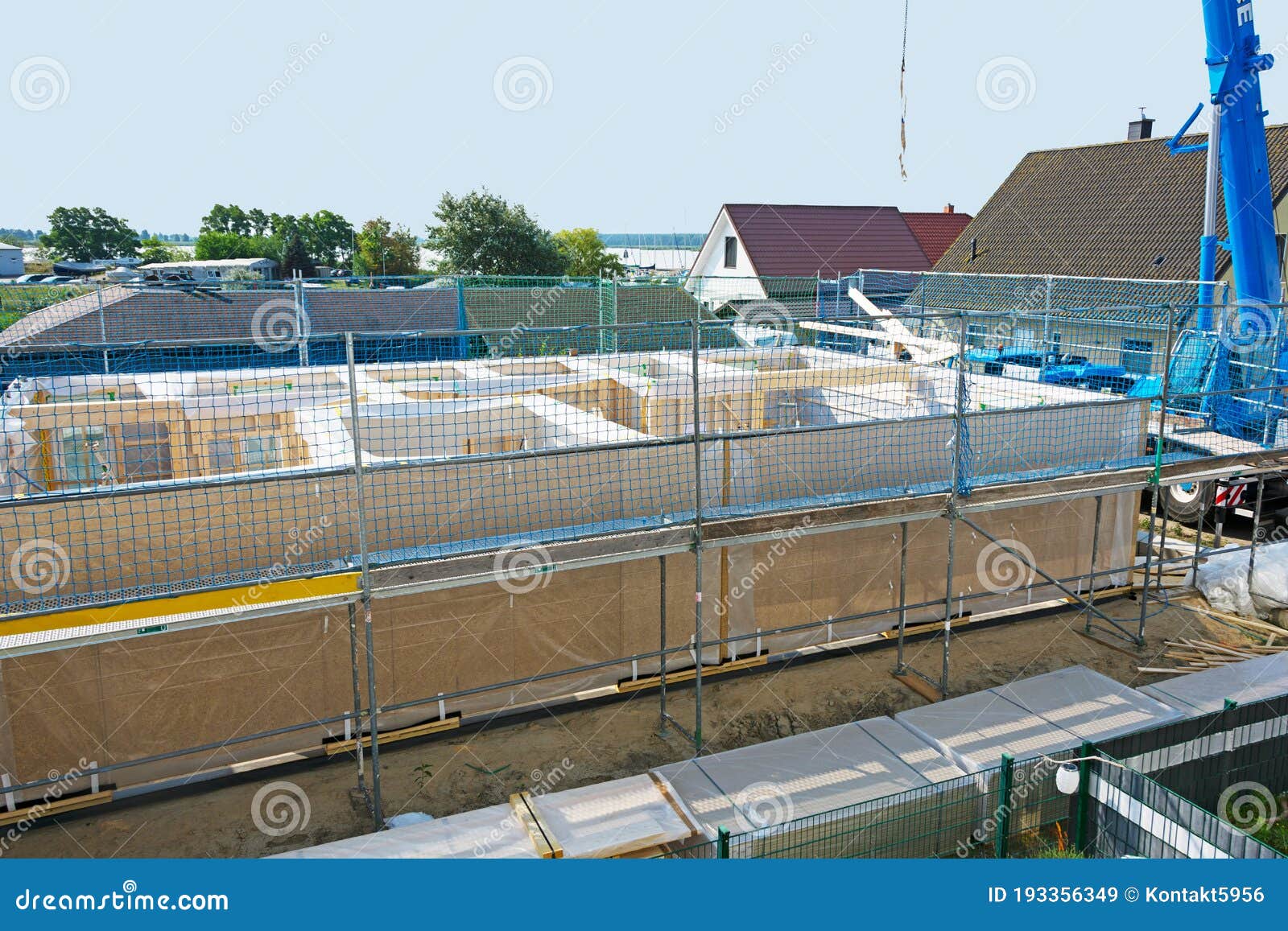 shell construction of a prefabricated house