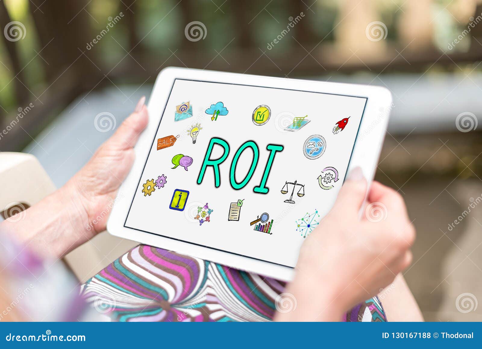 roi concept on a tablet