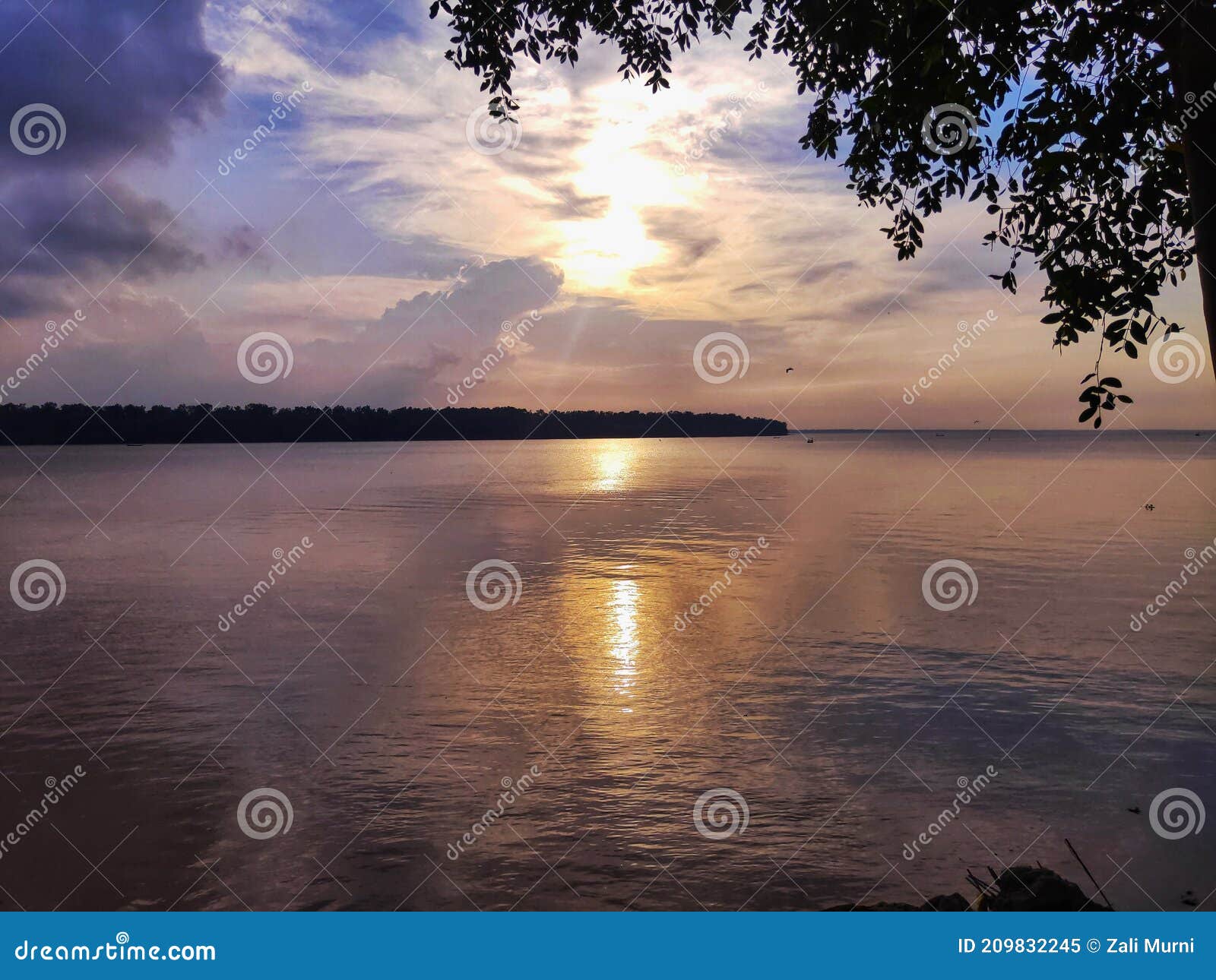 rokan river sunset