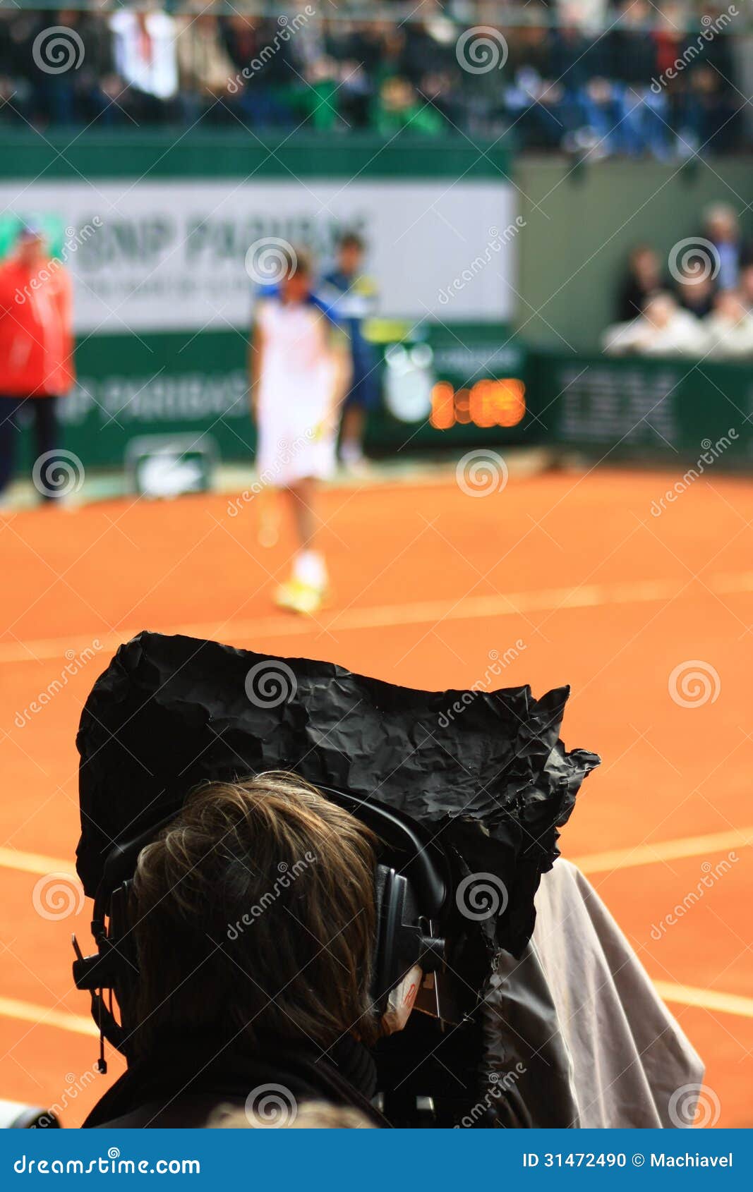 Roland Garros 2013, Broadcasted on TV Editorial Image