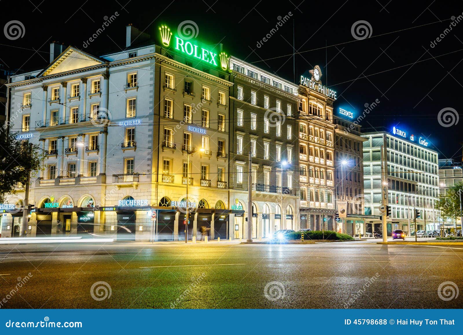 Rolex store editorial stock photo 