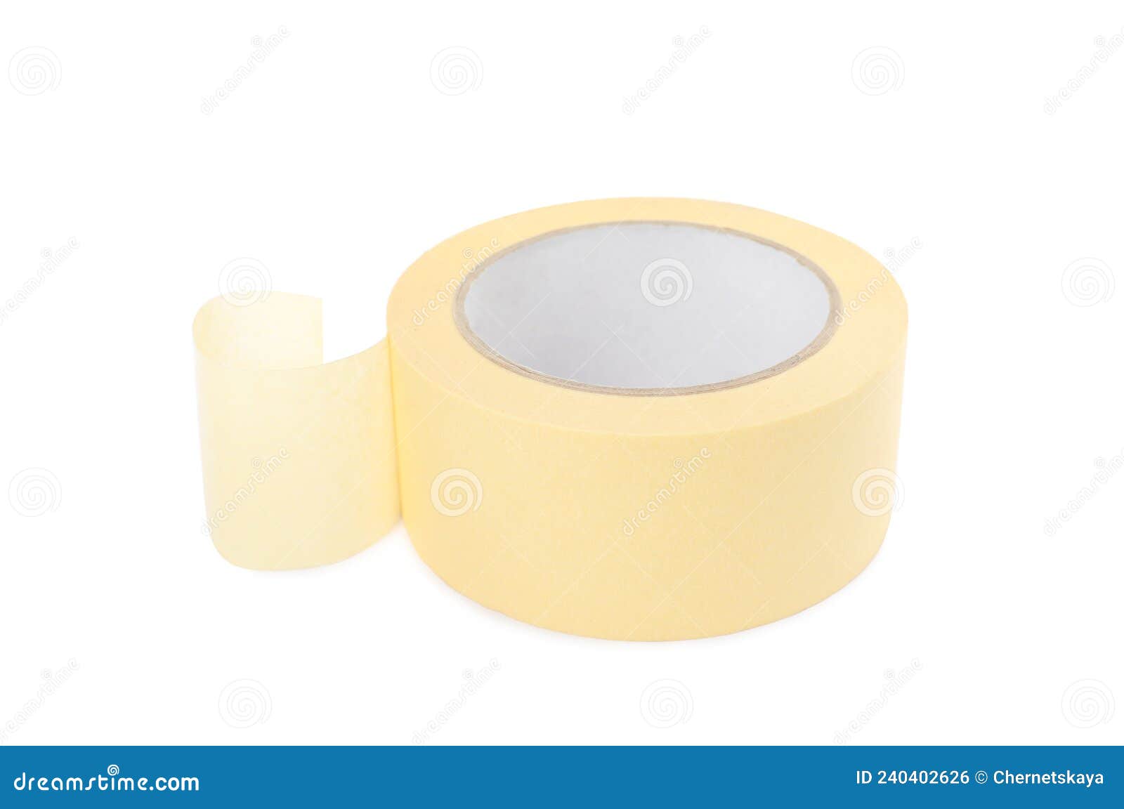Roll of Adhesive Tape Isolated on White Stock Photo Image of