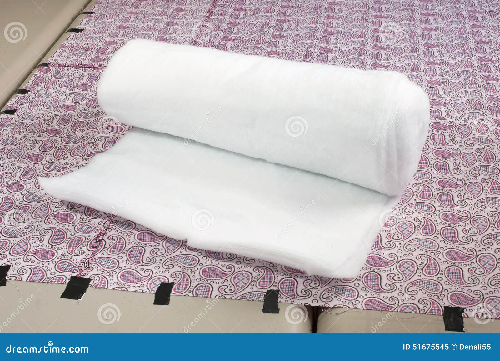 Roll of batting. stock image. Image of layer, layering - 51675545