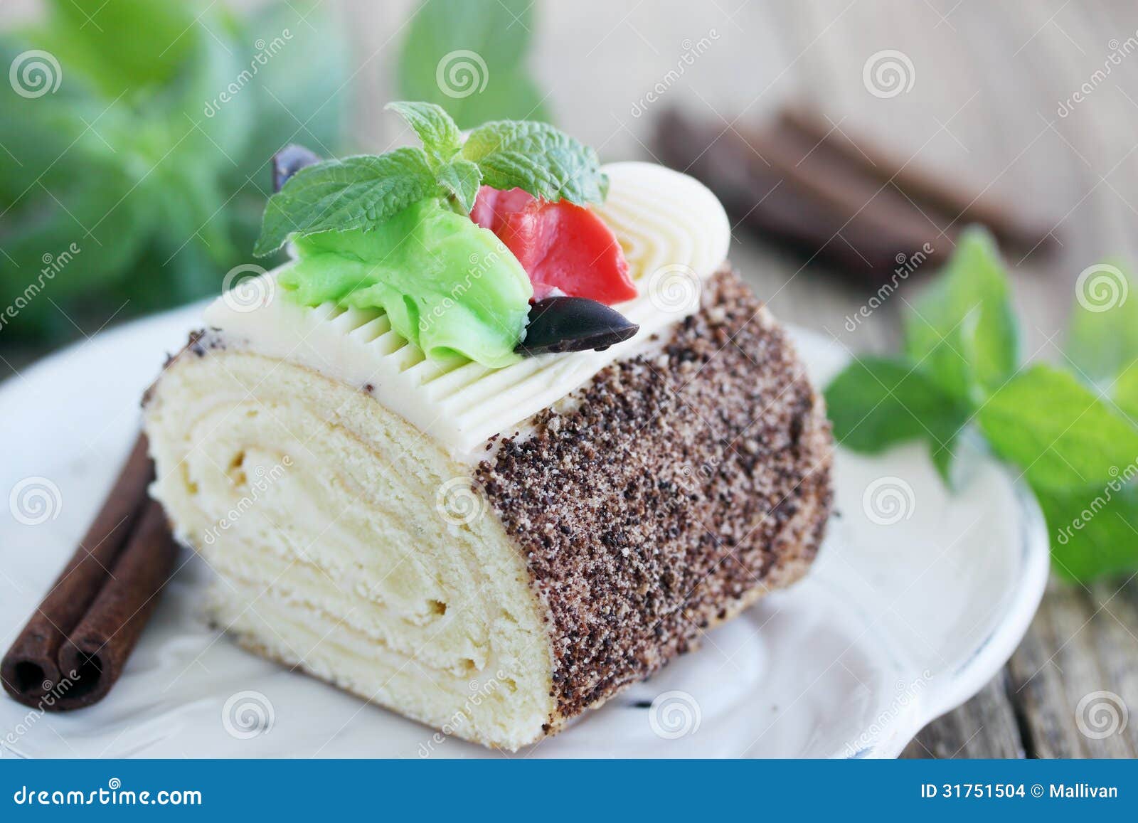 Roll of biscuit stock photo. Image of objects, chocolate 31751504