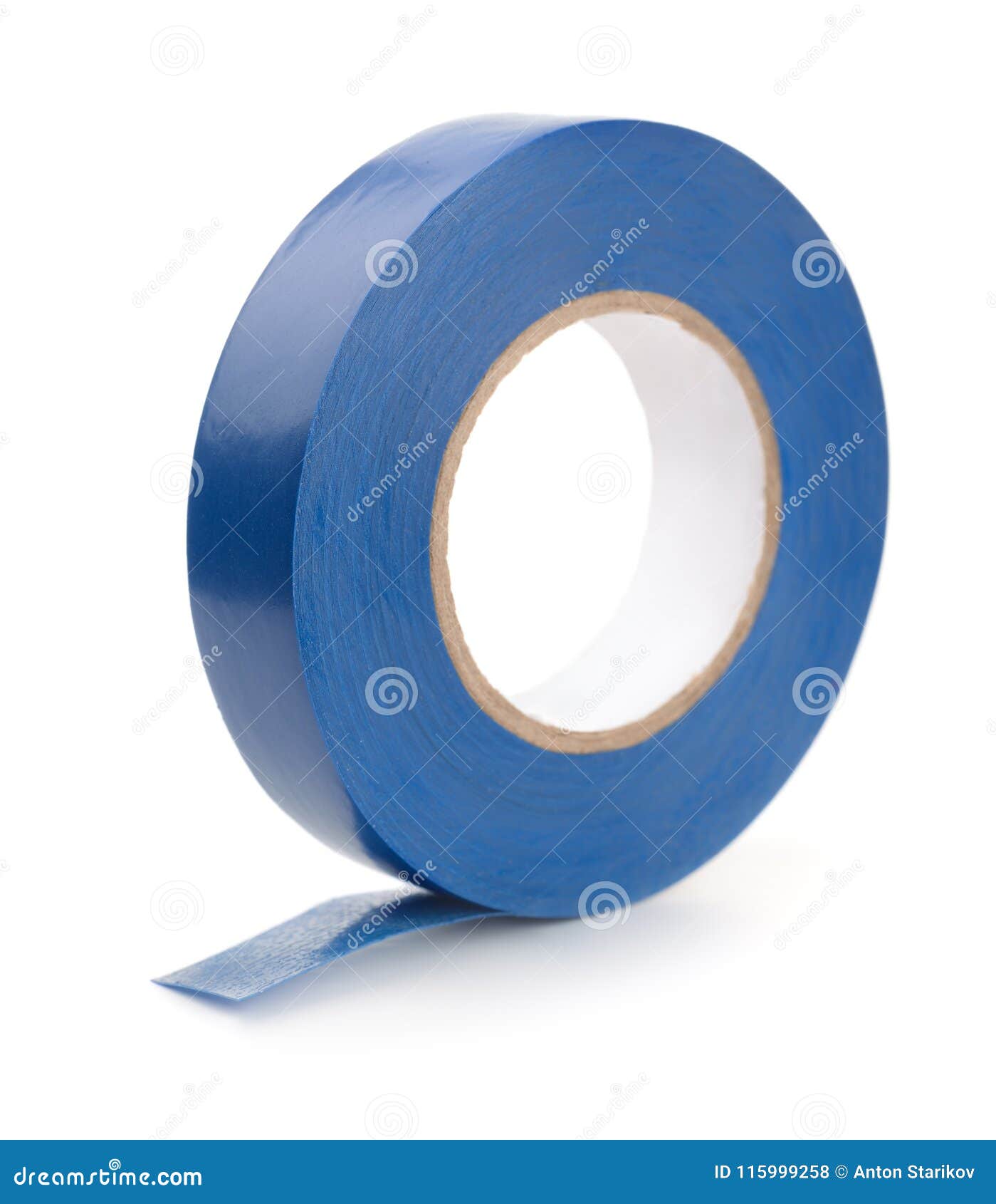 Roll of Blue Plastic Duct Tape Stock Photo Image of background, duct
