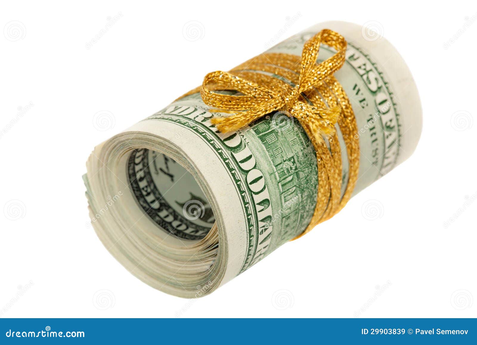 Roll of 100 dollar bills stock image. Image of notes - 29903839