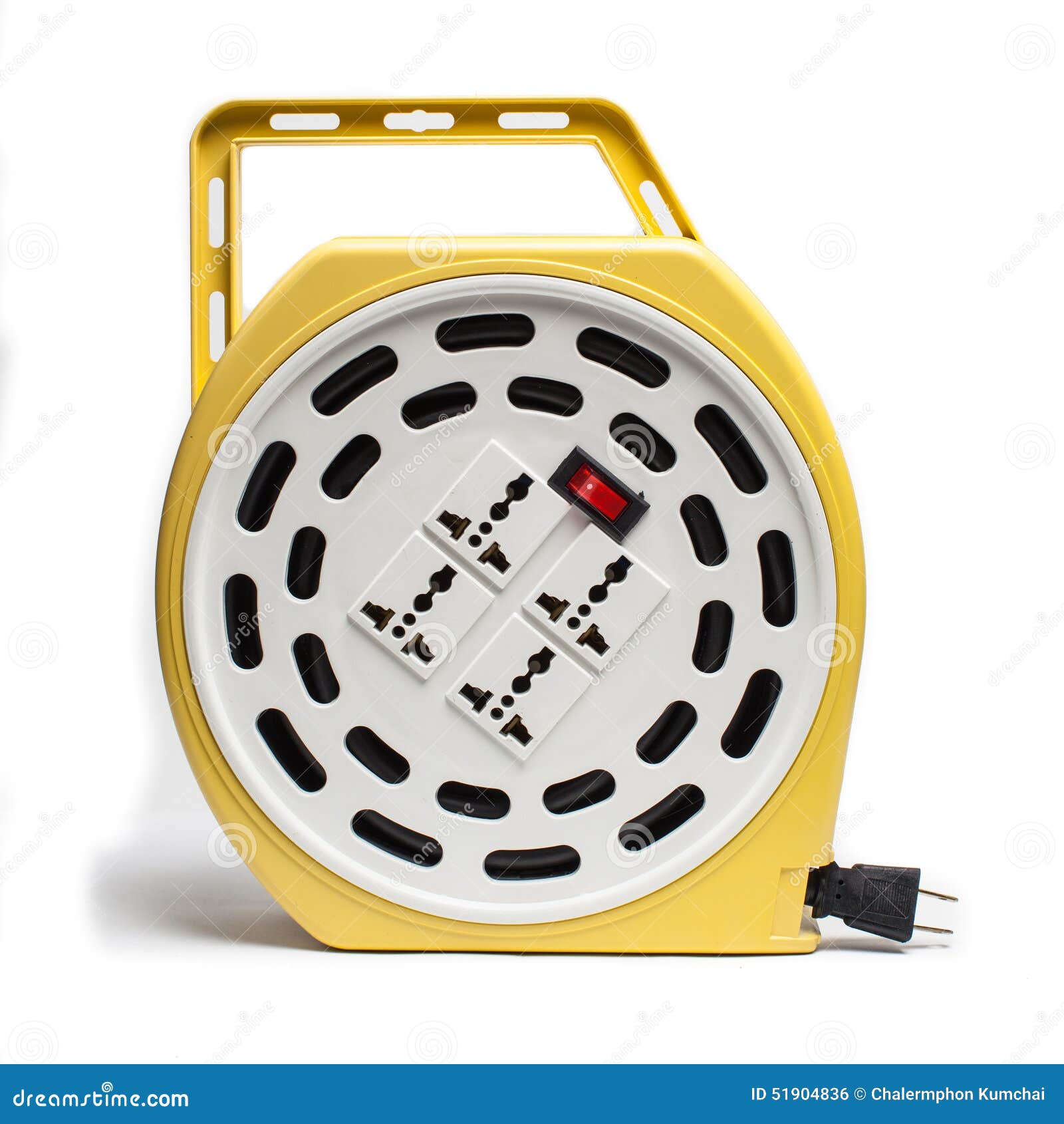 Roll of Electric Extension Cable. Stock Photo Image of cable, spool