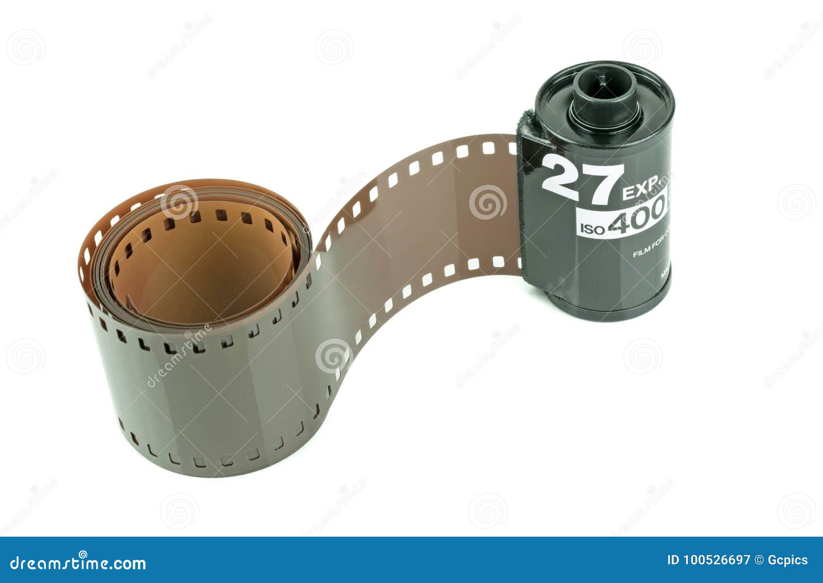 A roll of 35mm camera film stock image. Image of negatives - 100526697