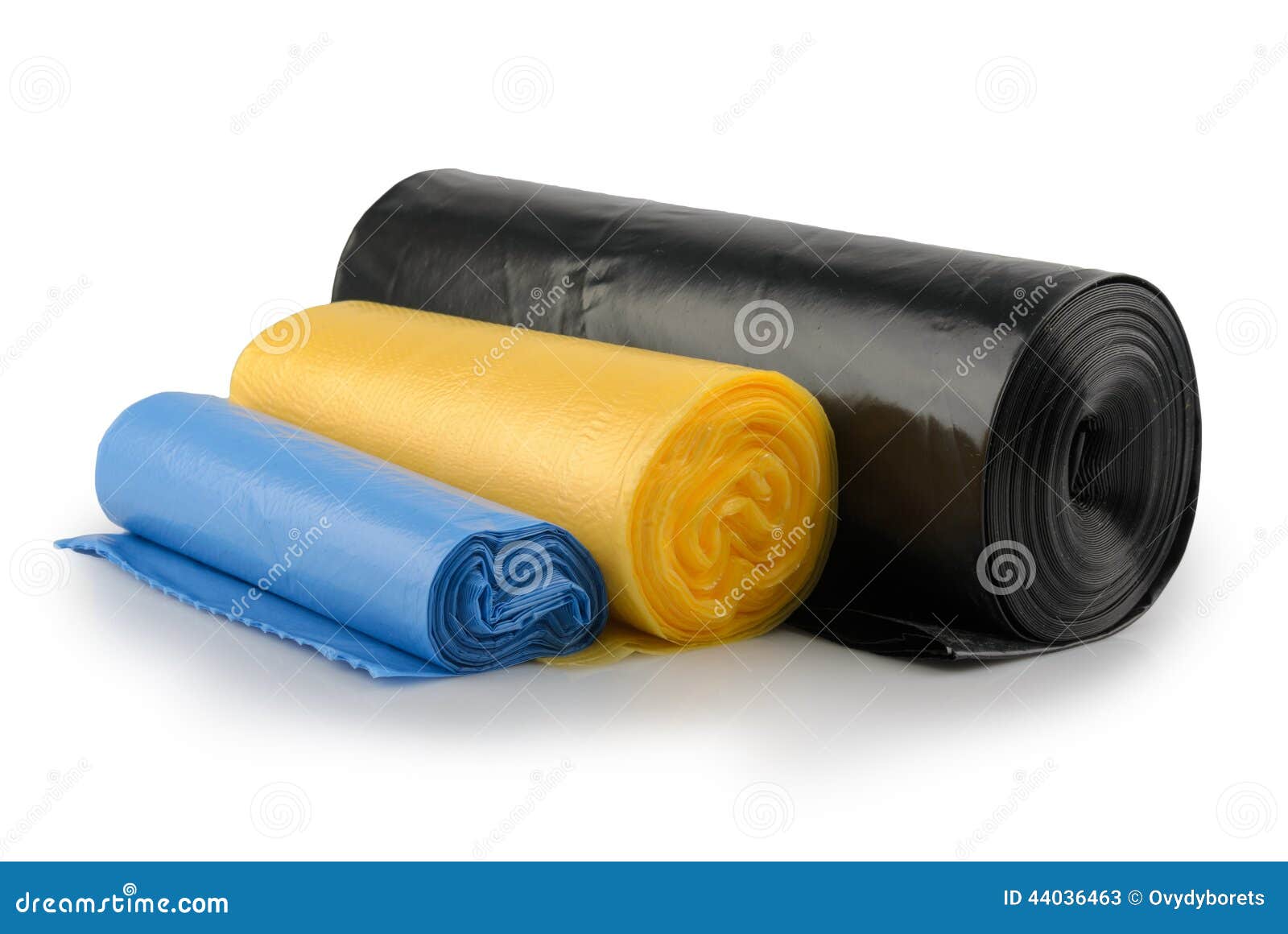 Roll of Plastic Garbage Bags Isolated on White Stock Image Image of dump, liner 44036463
