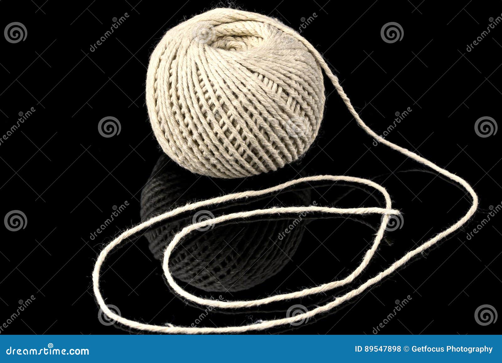 Roll of thick string stock photo. Image of yarn, knot - 89547898