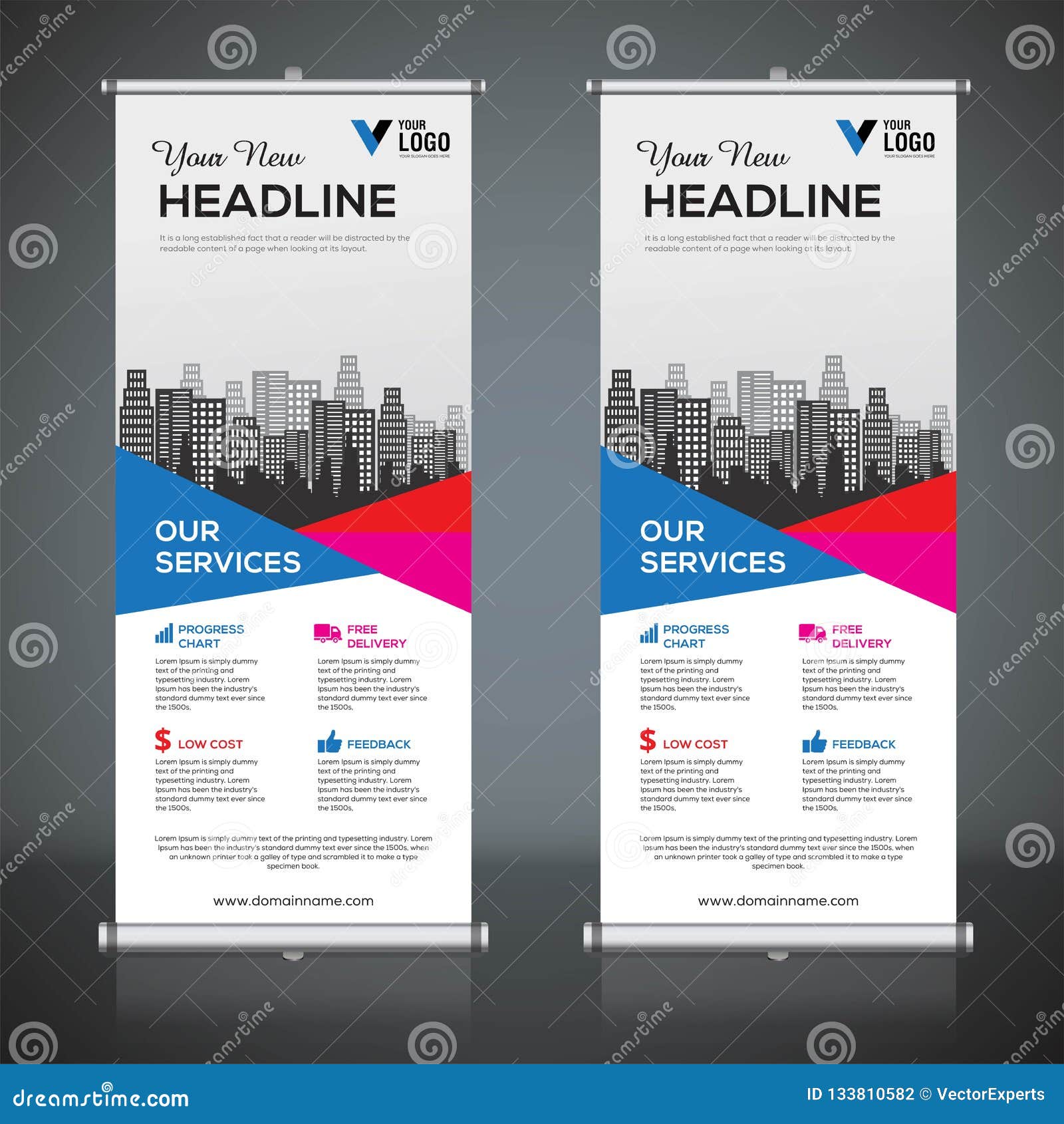 Roll Up Banner Design Template Stock Vector - Illustration of Inside Vinyl Banner Design Templates