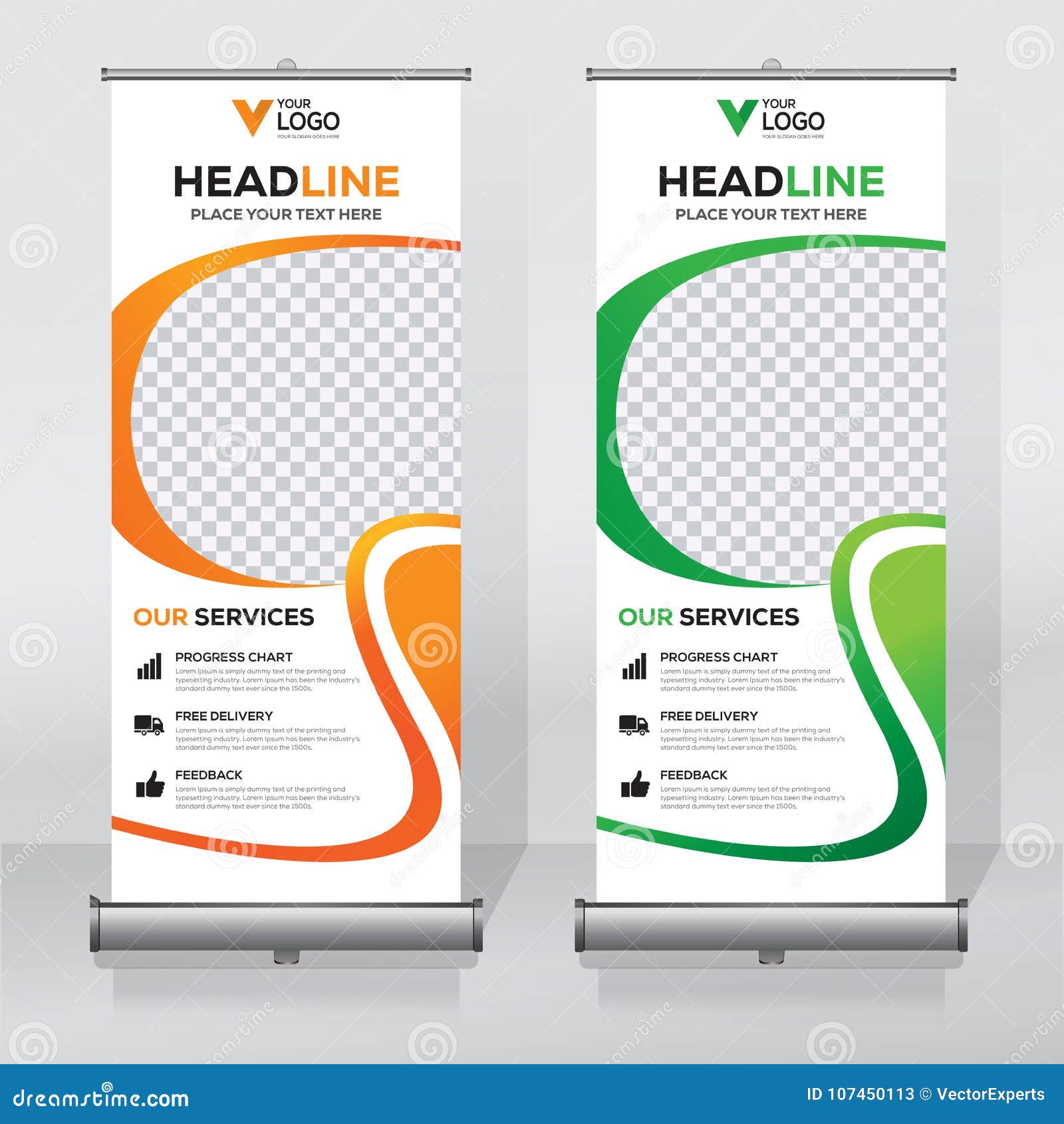 Roll Up Banner Design Template Vertical Abstract Background Pull Up Design Modern X Banner Rectangle Size Stock Vector Illustration Of Card Leaflet