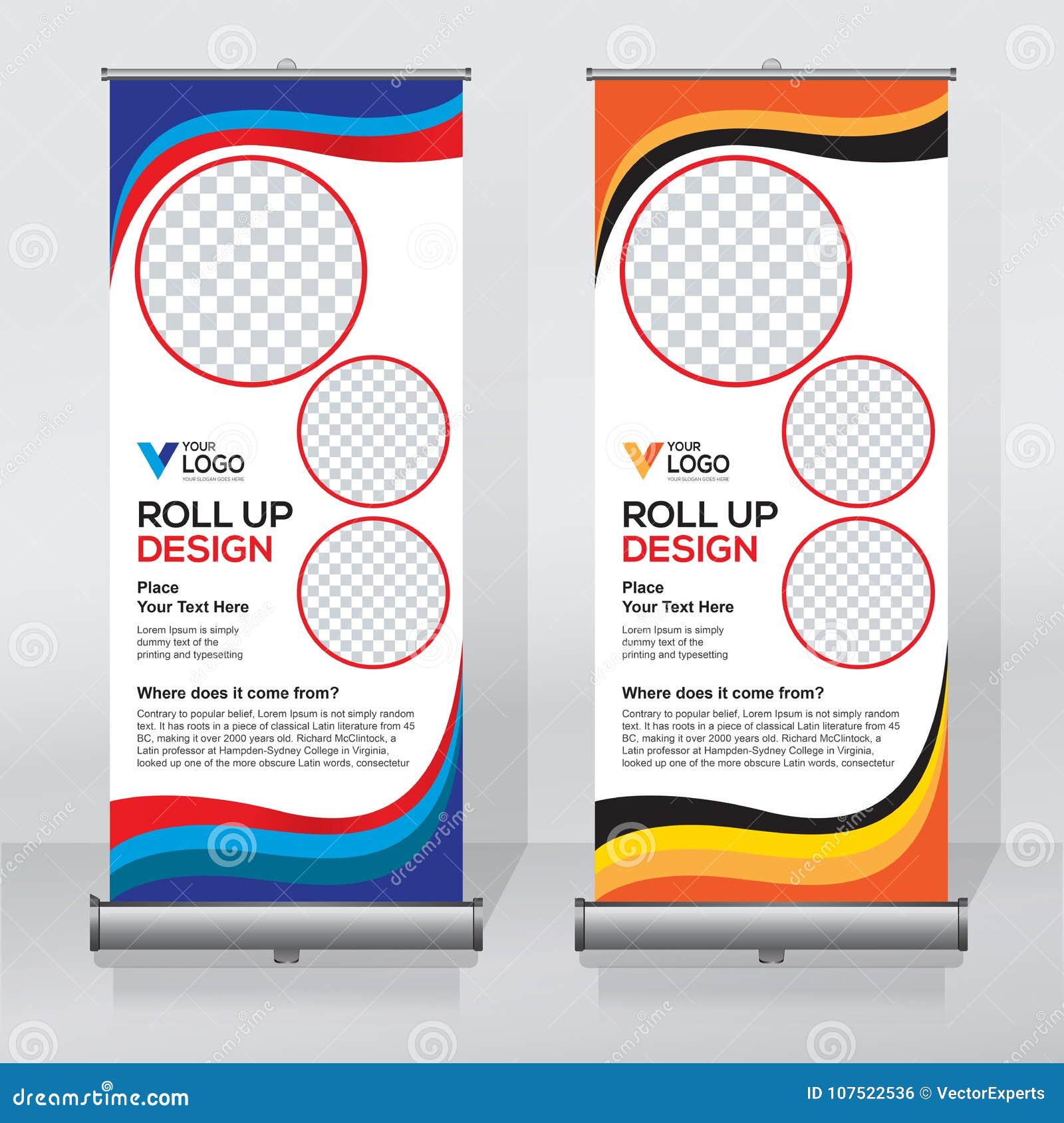 Roll Up Banner Design Template Vertical Abstract Background Pull Up Design Modern X Banner Rectangle Size Stock Vector Illustration Of Advertising Geometric