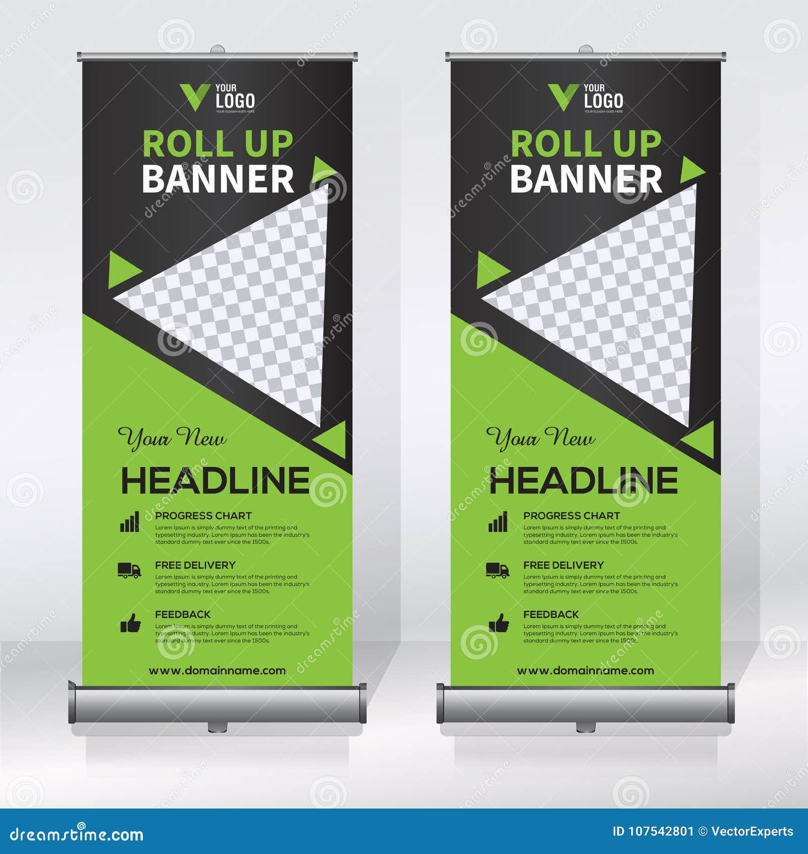 Roll Up Banner Design Template Vertical Abstract Background Pull Up Design Modern X Banner Rectangle Size Stock Vector Illustration Of Construction Leaflet