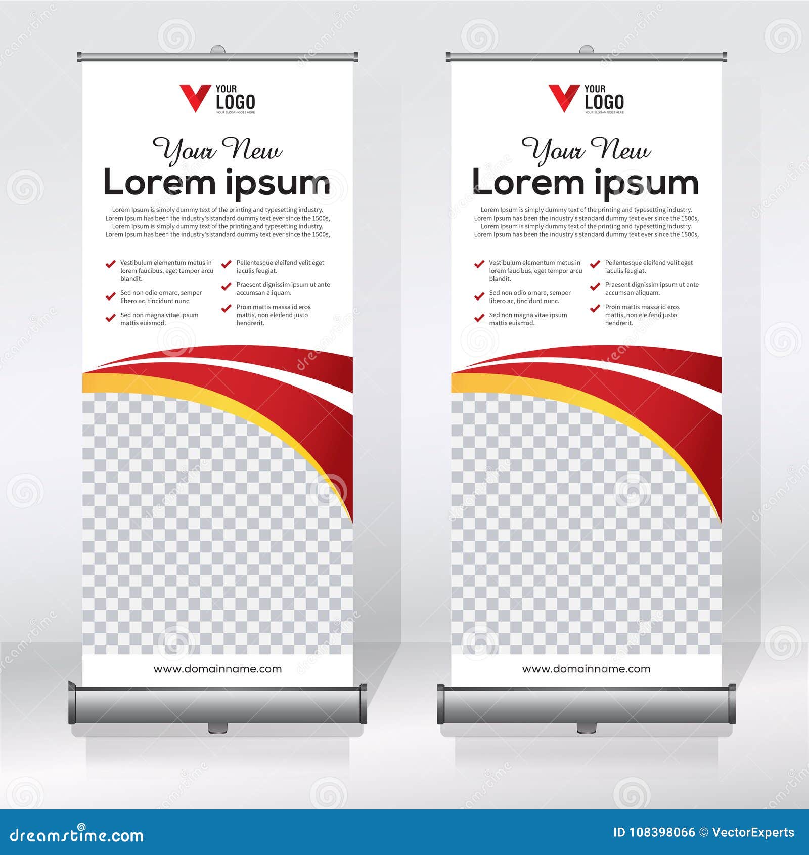 Roll Up Banner Design Template, Vertical, Abstract Background With Regard To Pop Up Banner Design Template