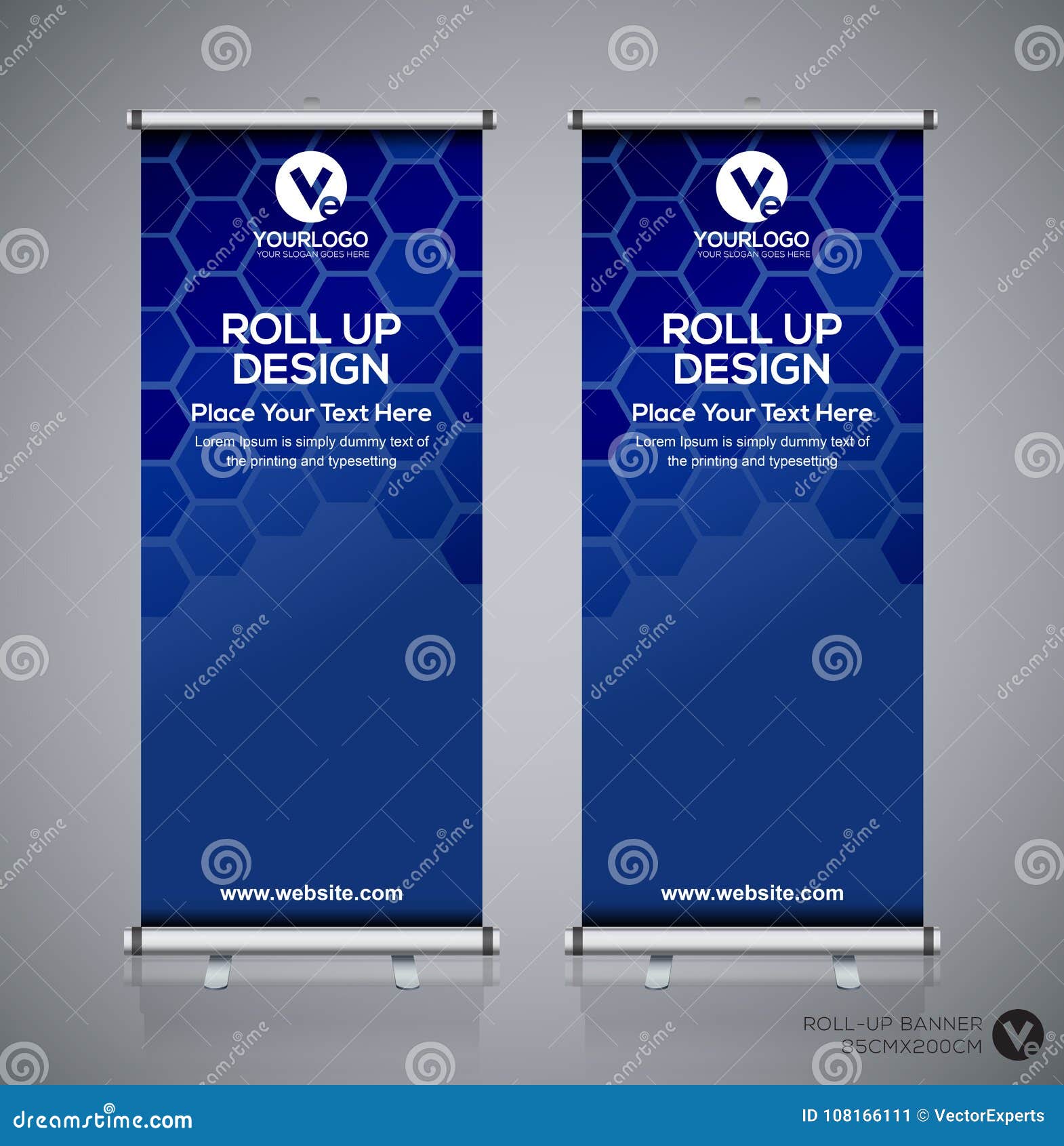 Pull up banner template pdf