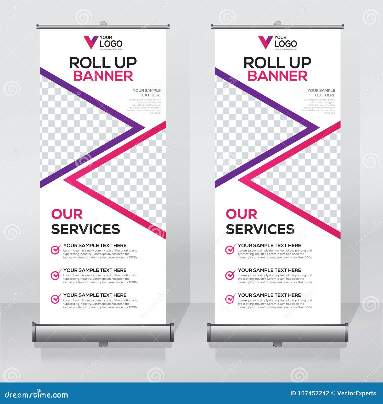 Roll Up Banner Design Template Vertical Abstract Background Pull Up Design Modern X Banner Rectangle Size Stock Vector Illustration Of Banners Card