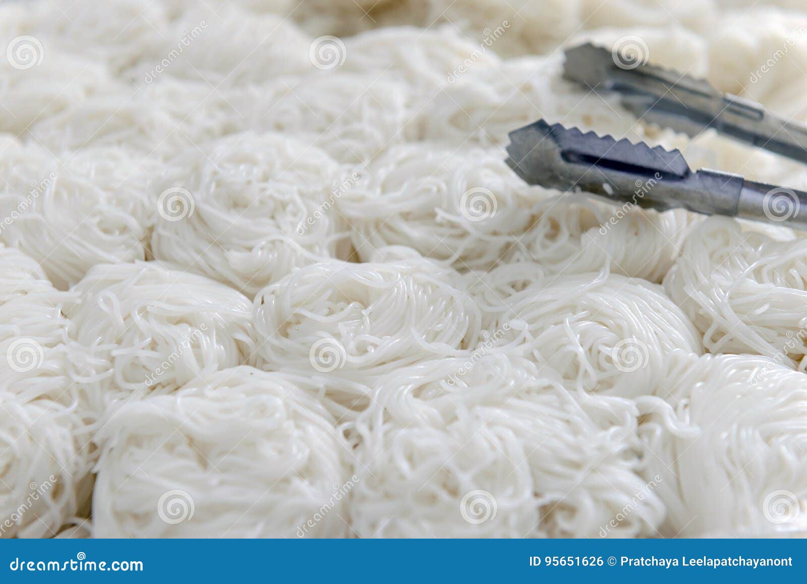 Roll white rice noodle stock photo. Image of thailand 95651626