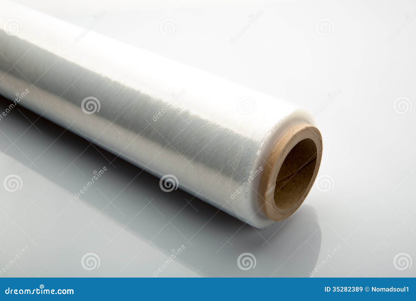 Roll Of Wrapping Plastic Stretch Film Royalty Free Stock Images Image