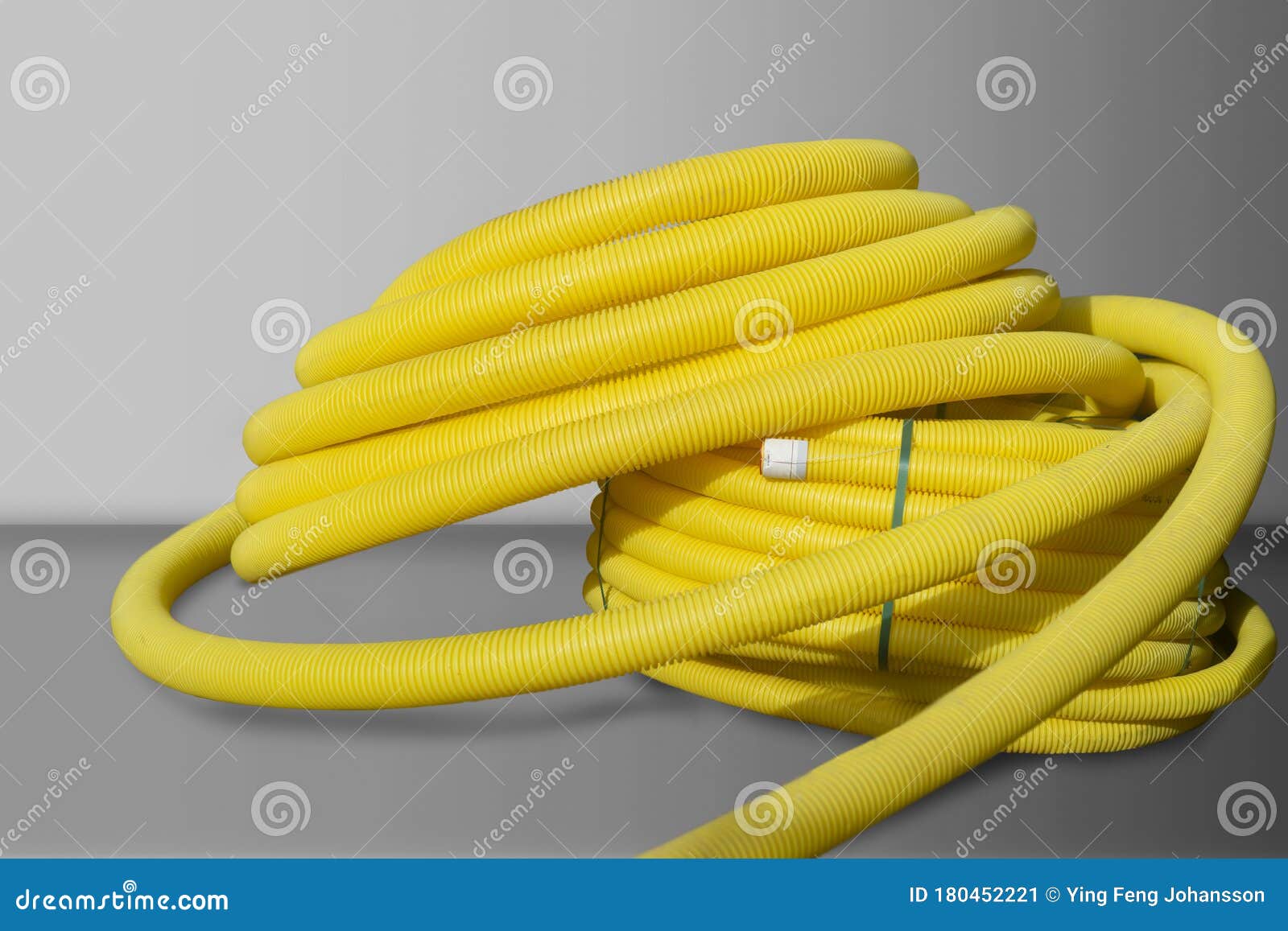 Roll of Yellow Plastic Cable Cover Stock Image Image of yellow