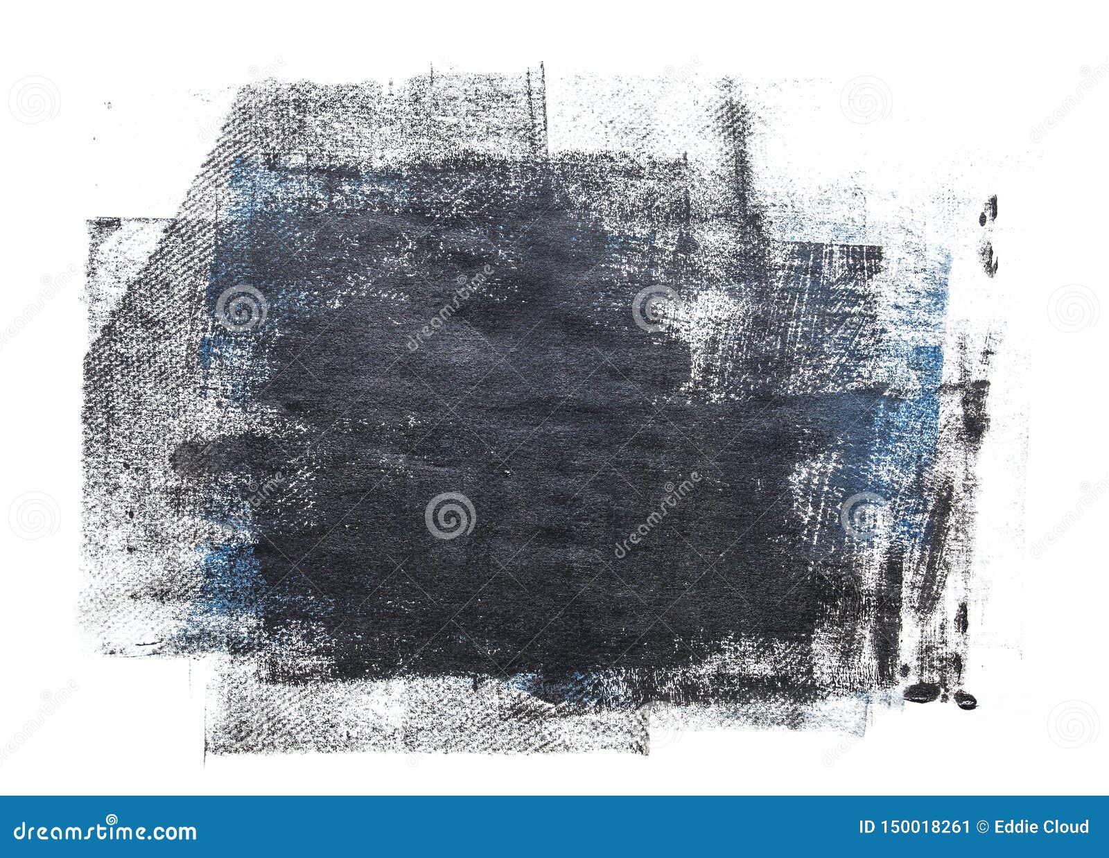 Rolled Acrylic Paint Isolated on White Background Stock Illustration