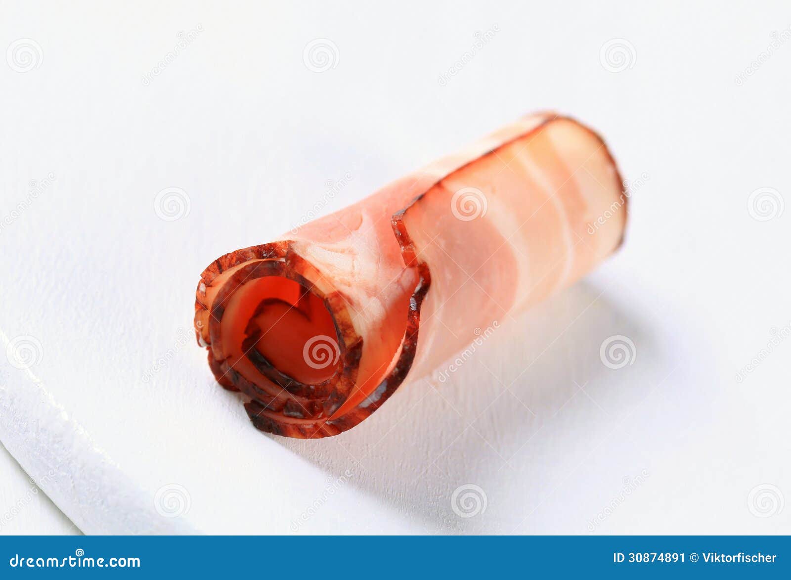 Rolled bacon stock image. Image of bacon, rolled, pork 30874891