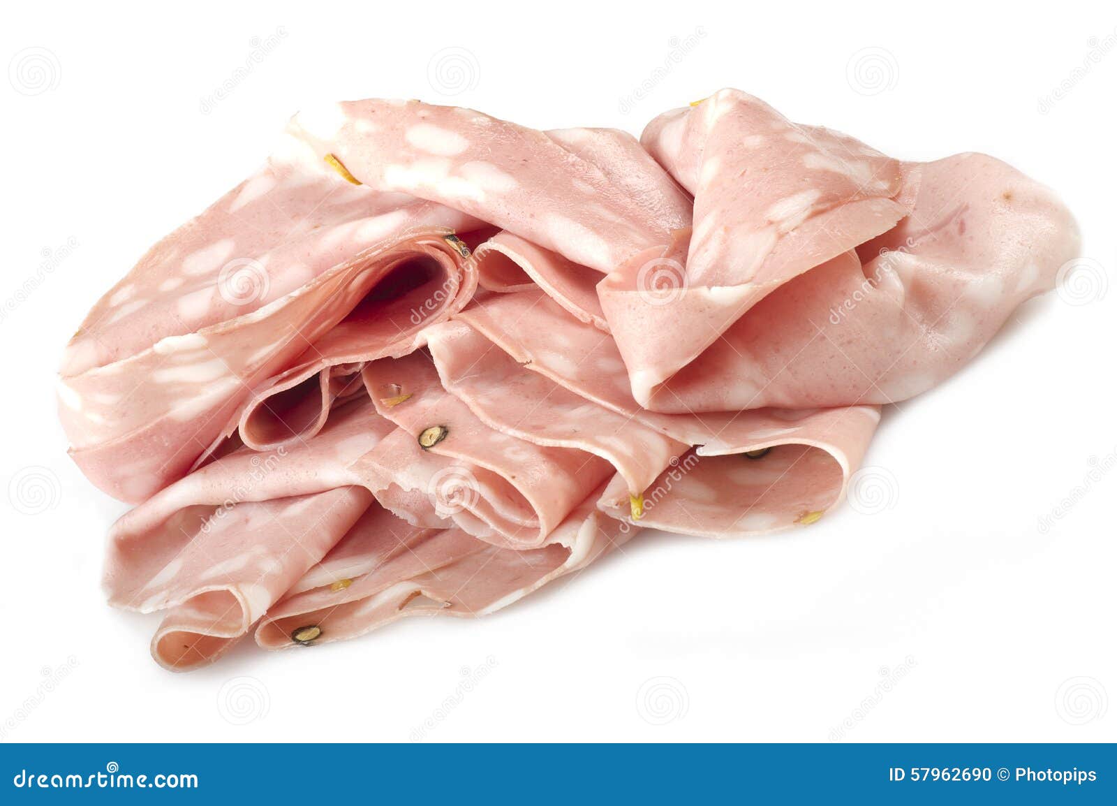 Rolled bologna slices stock photo. Image of breakfast 57962690