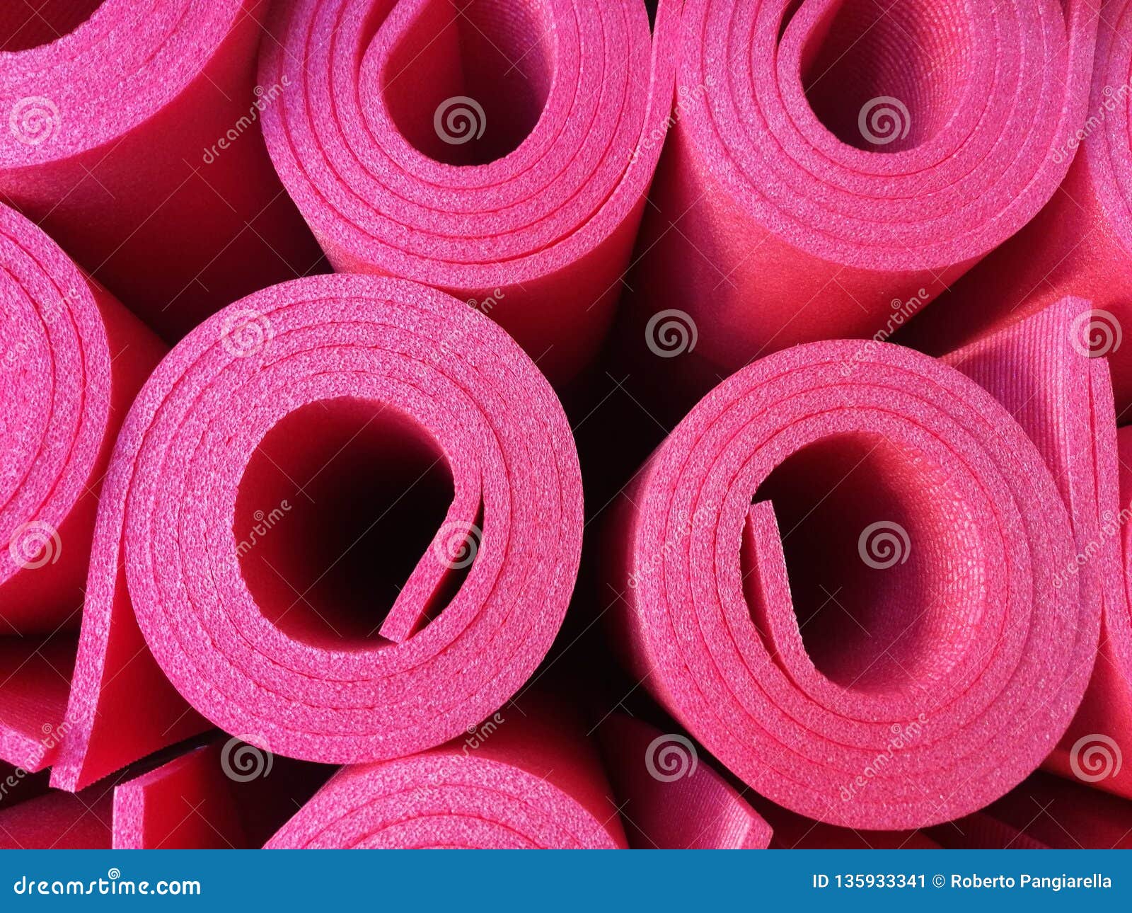 Rolled gym mats stock image. Image of sport, exercise 135933341