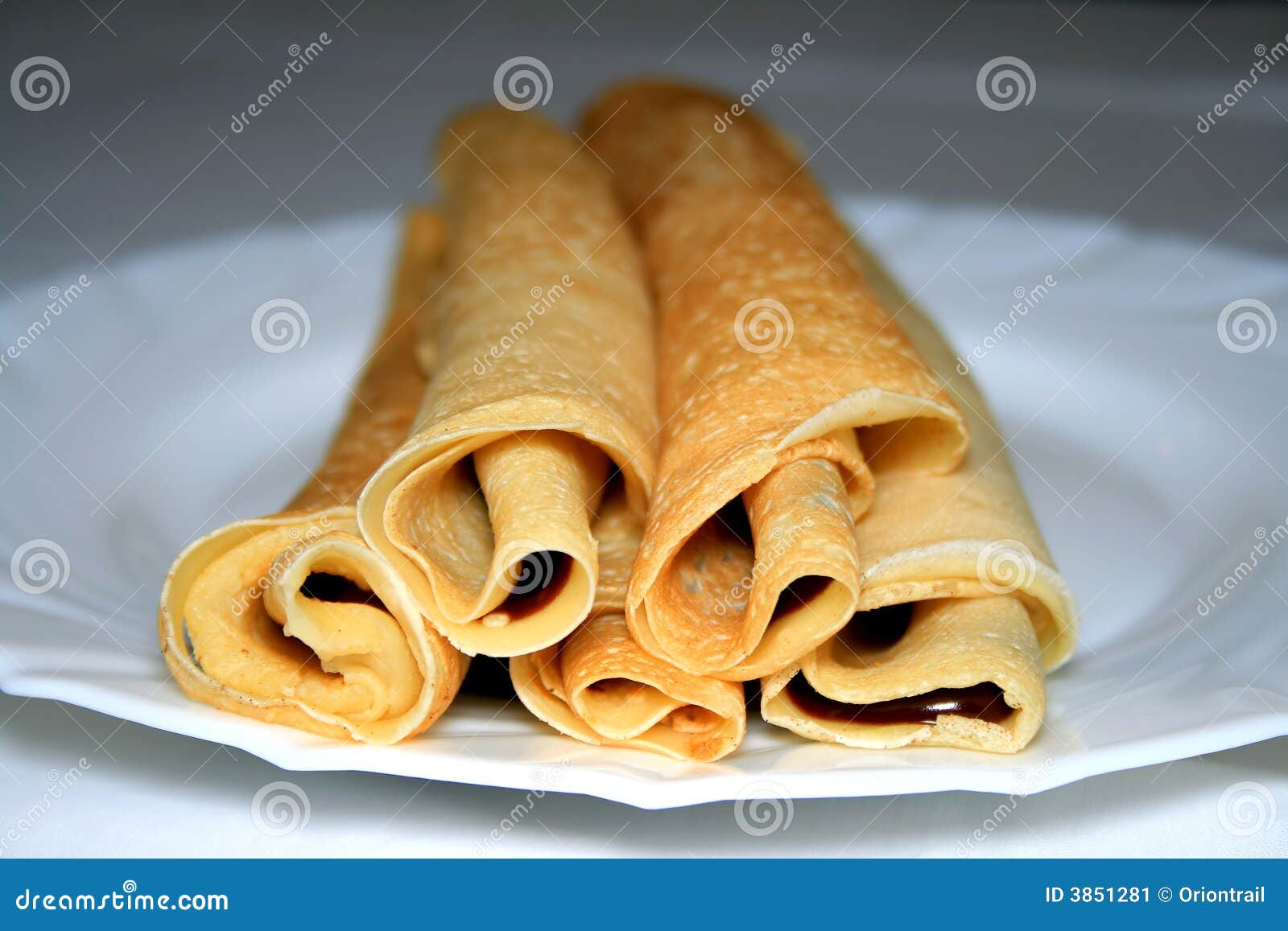 Rolled Pancakes stock image. Image of five, dish, appetizing 3851281