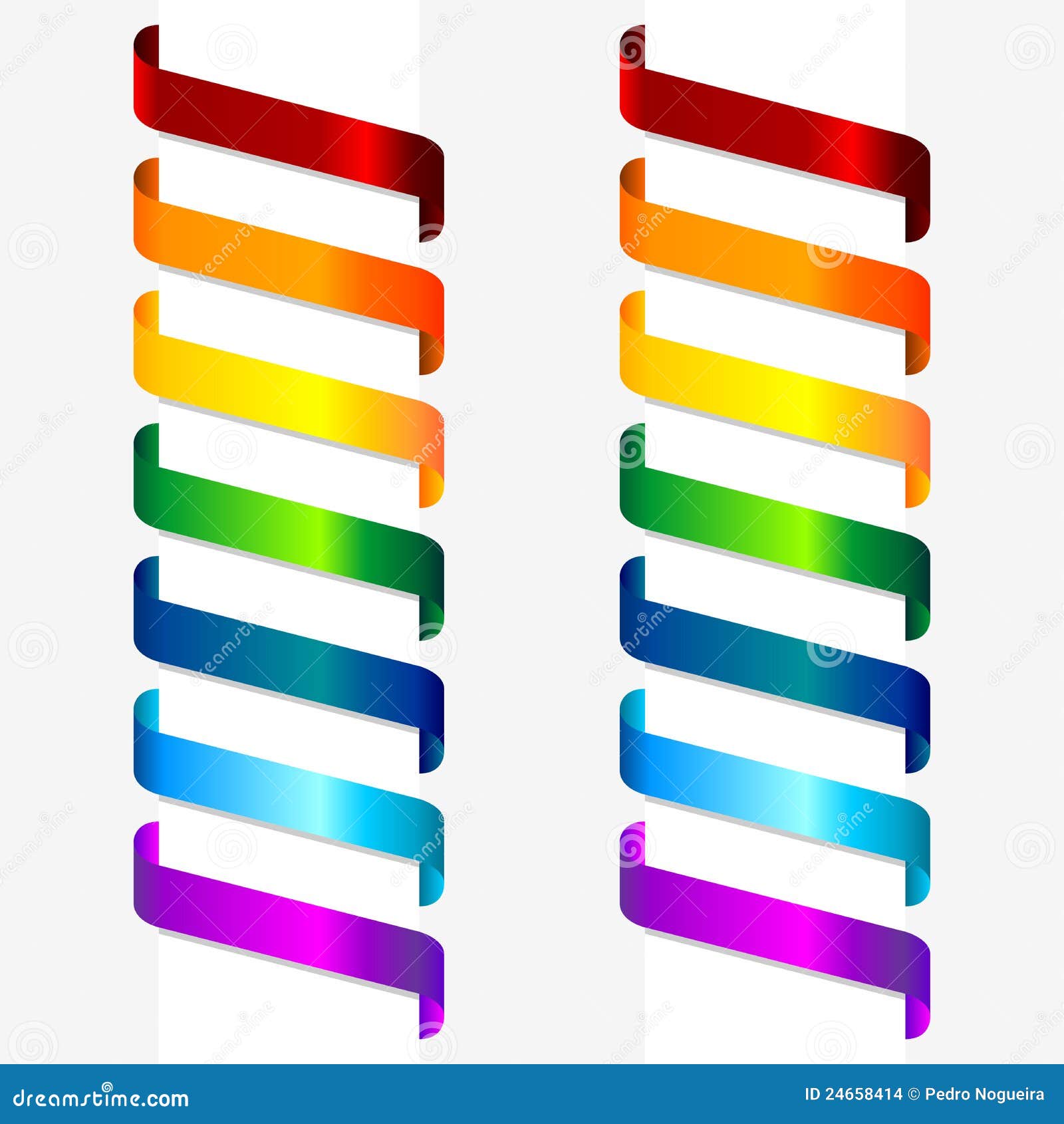 Rolled Up Paper Corners Cartoon Vector 13630969