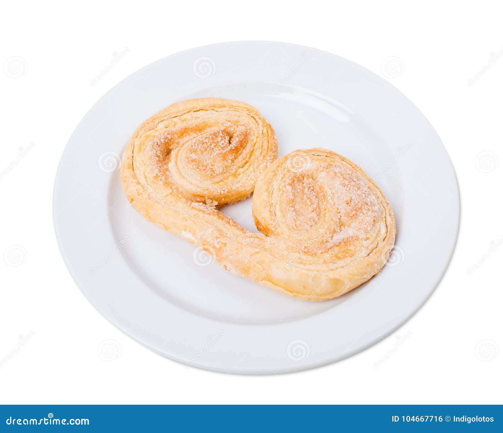 Rolled Puff Biscuit with Sugar. Stock Photo Image of sugary, puff