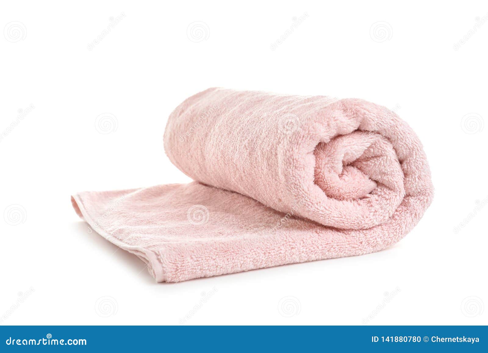 Rolled soft terry towel stock photo. Image of cotton 141880780
