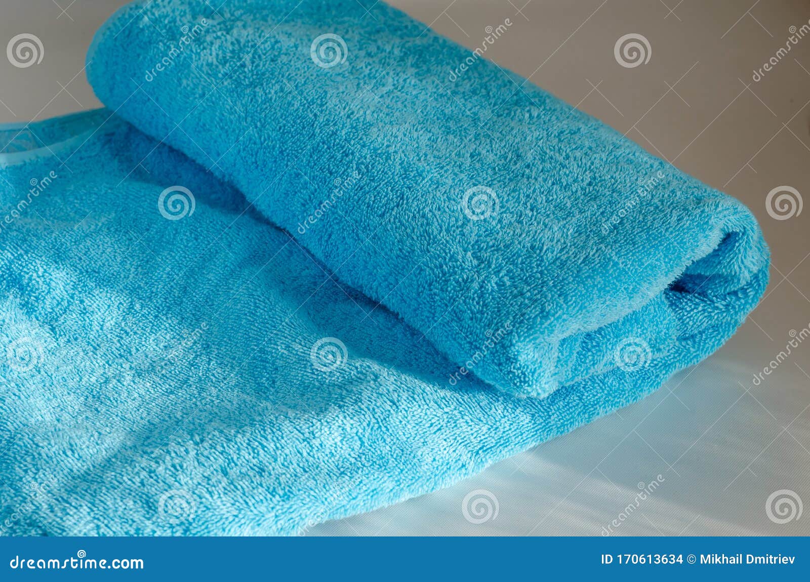 light teal towels