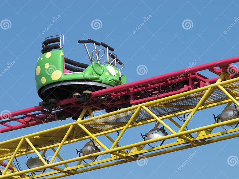 Roller Coaster Car and Track Stock Image Image of park, coaster 26777313