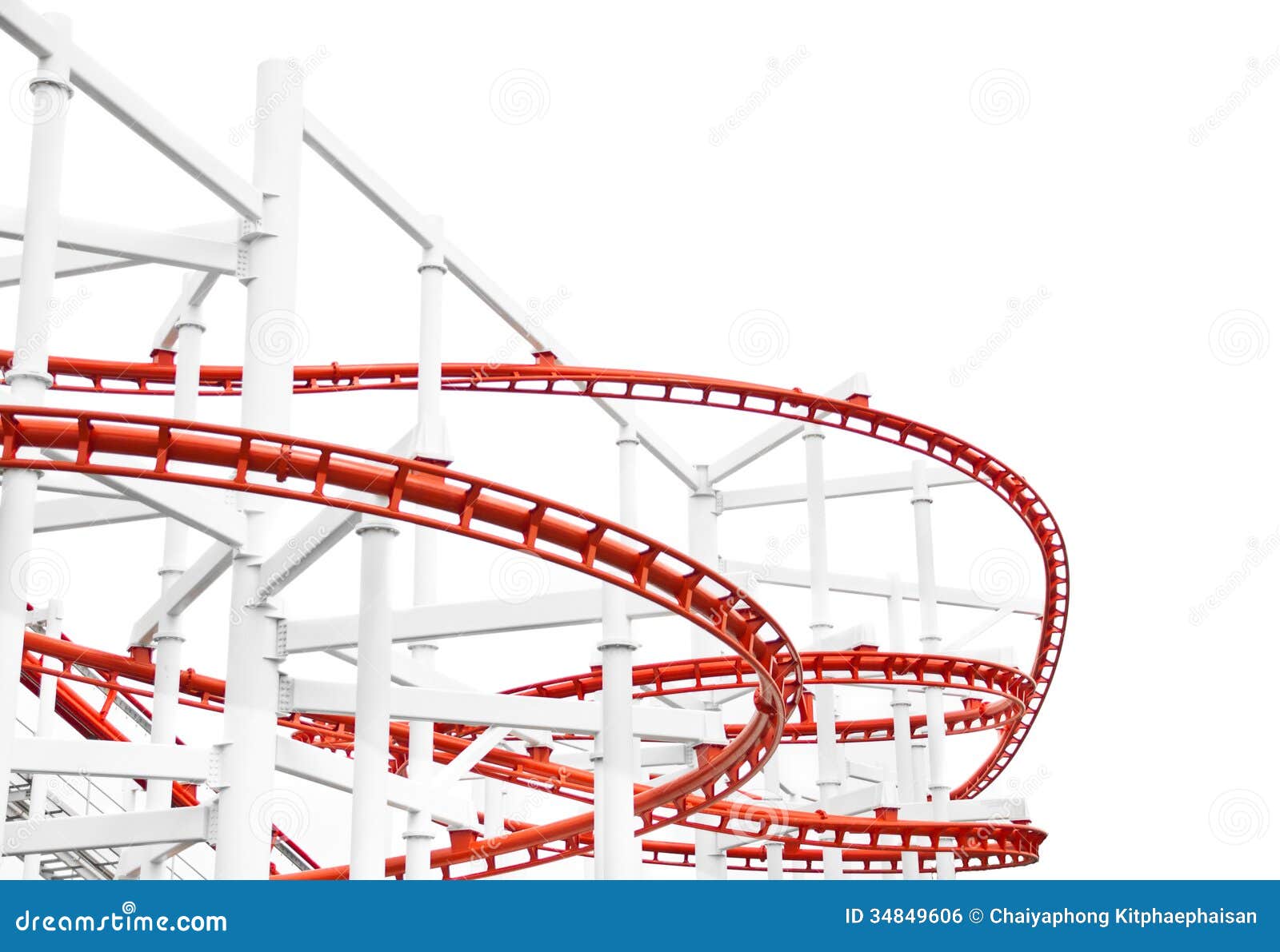 Roller Coaster stock photo. Image of play, enjoyment 34849606