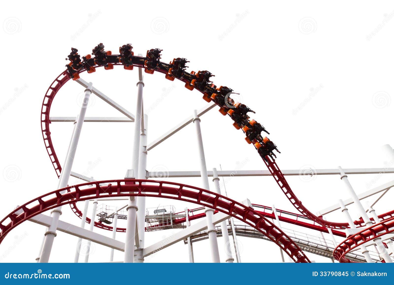 Roller Coaster Track stock image. Image of festival, exciting 33790845