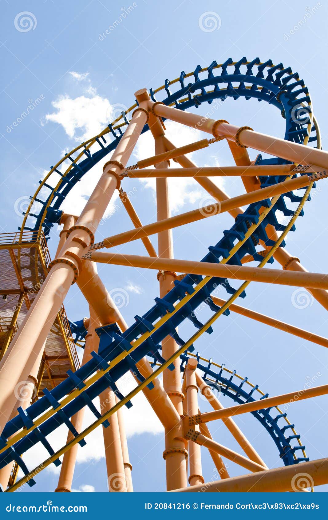 Roller coaster view stock photo. Image of excitement - 20841216