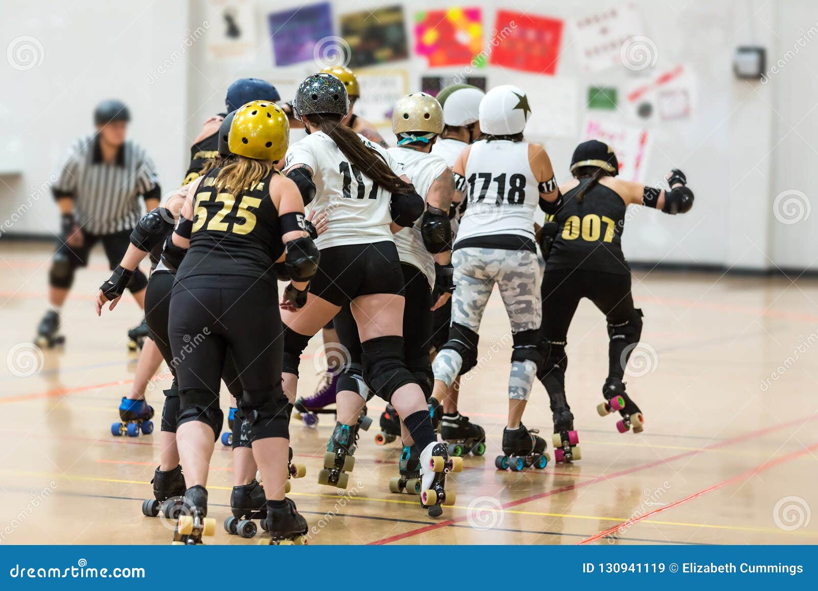 Roller Derby Players Compete Editorial Stock Image Image of tough