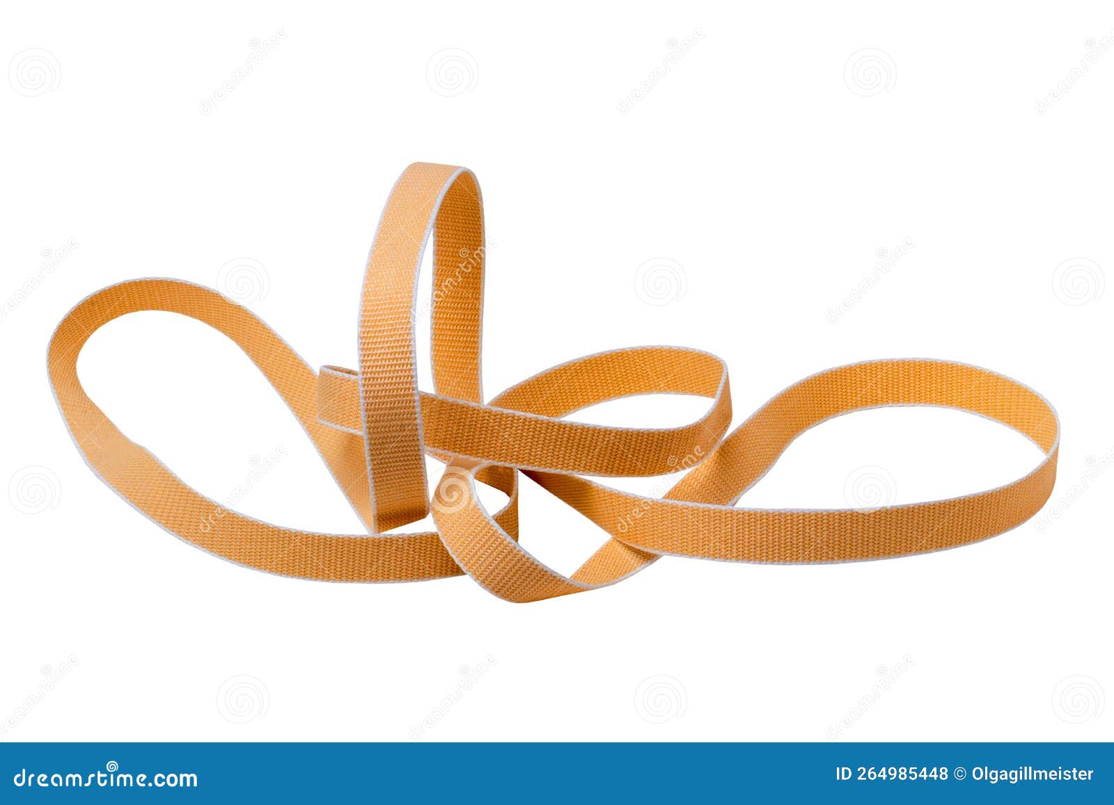 roller shutter belt . close-up of a yellow hard-wearing and tear-resistant, sturdy webbing for roller shutters an blinds.