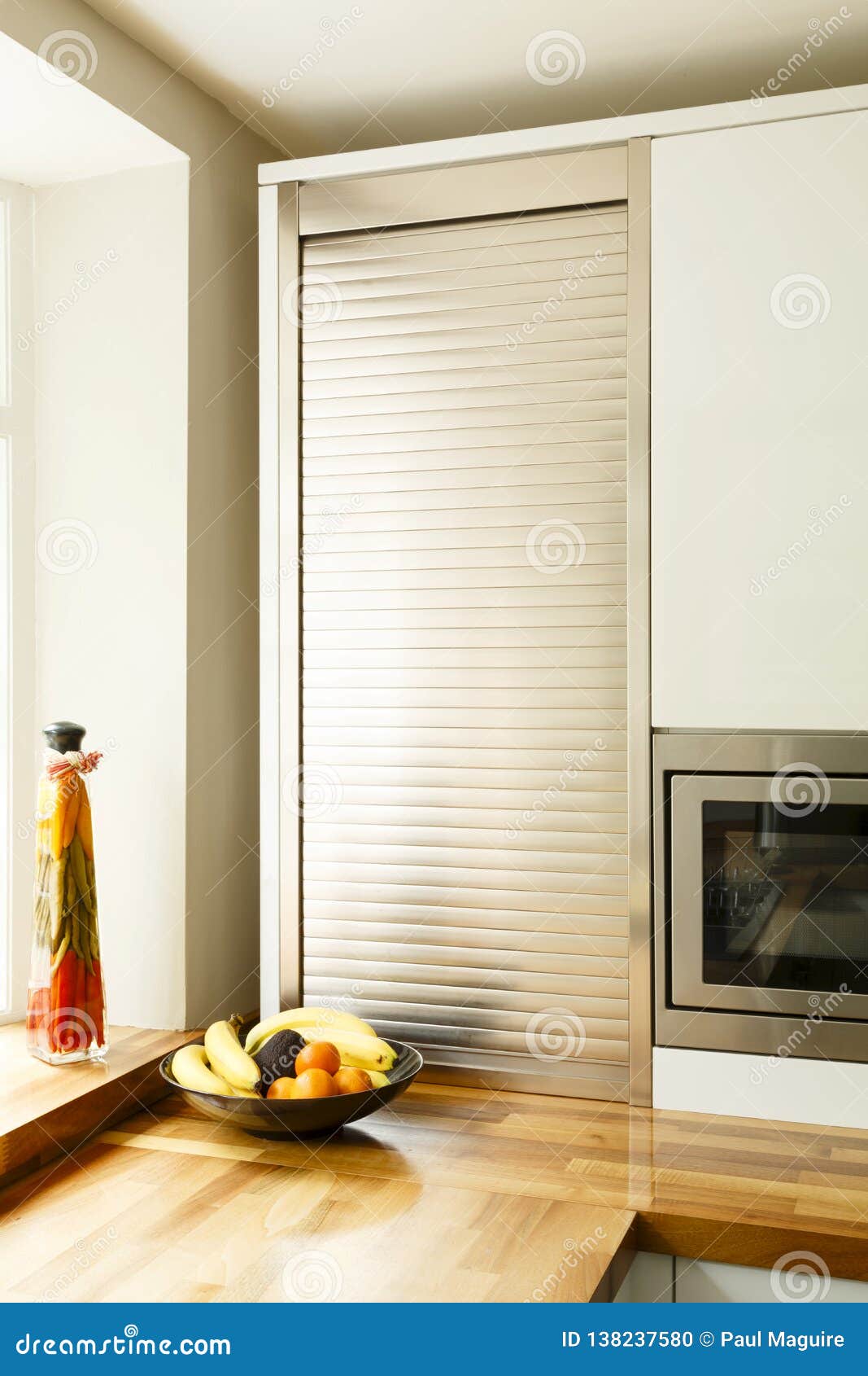 Roller Shutter Cupboard Stock Photo Image Of Cabinet 138237580