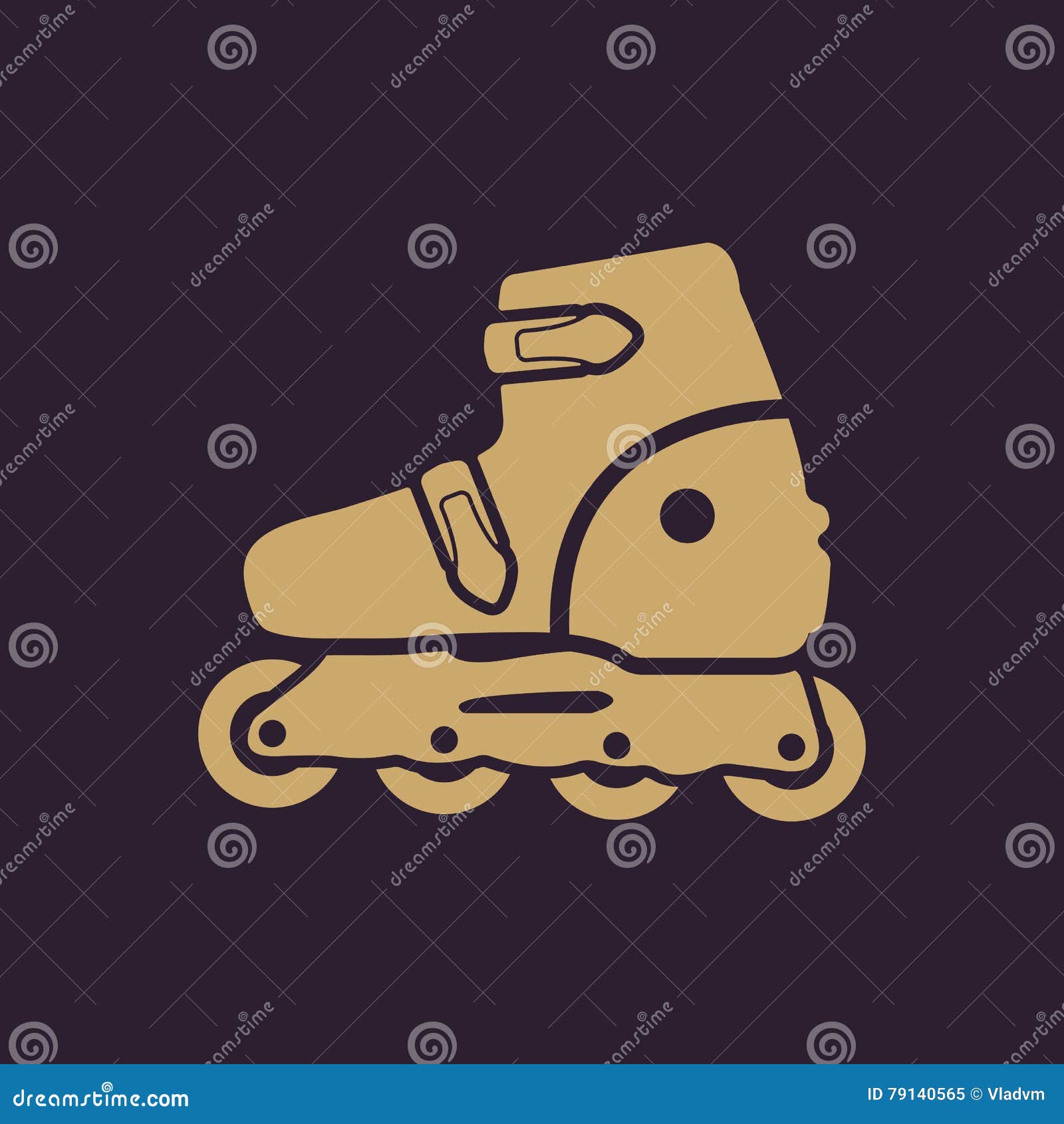 The Roller Skate Icon. Skates Symbol Stock Vector Illustration of