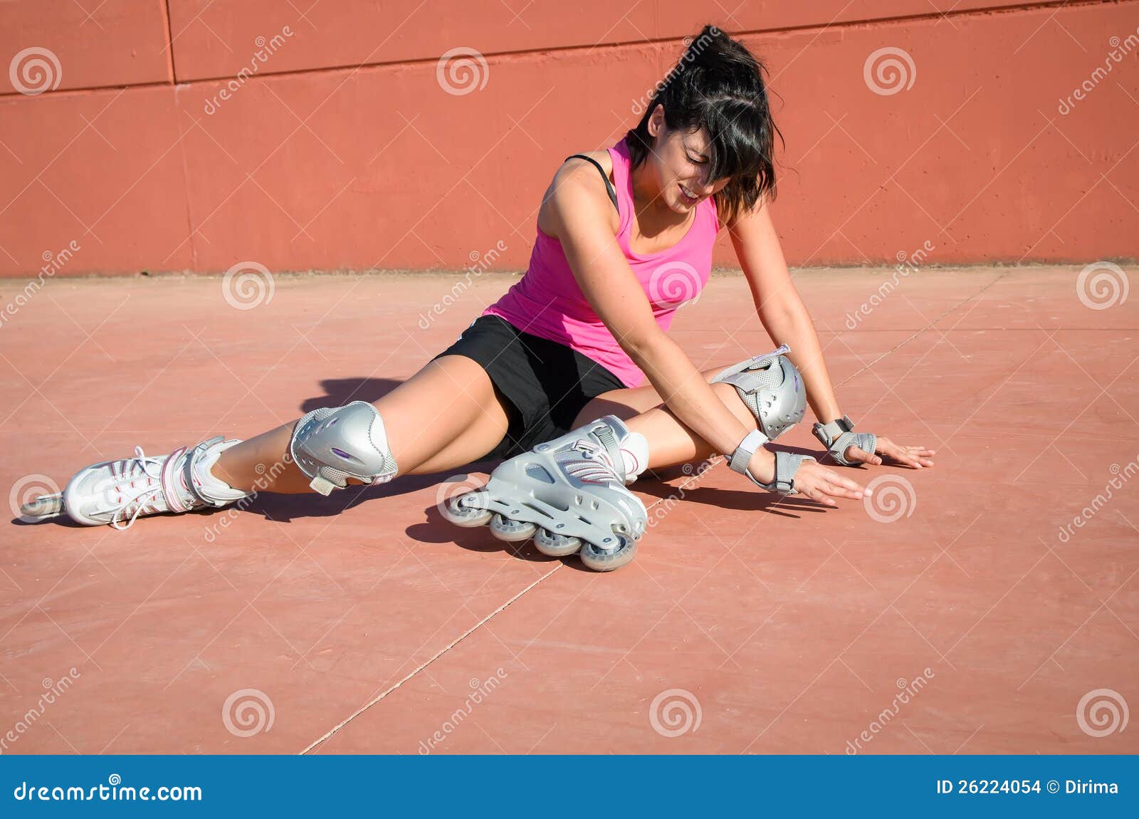Roller Skater Fall Stock Images - Image: 26224054