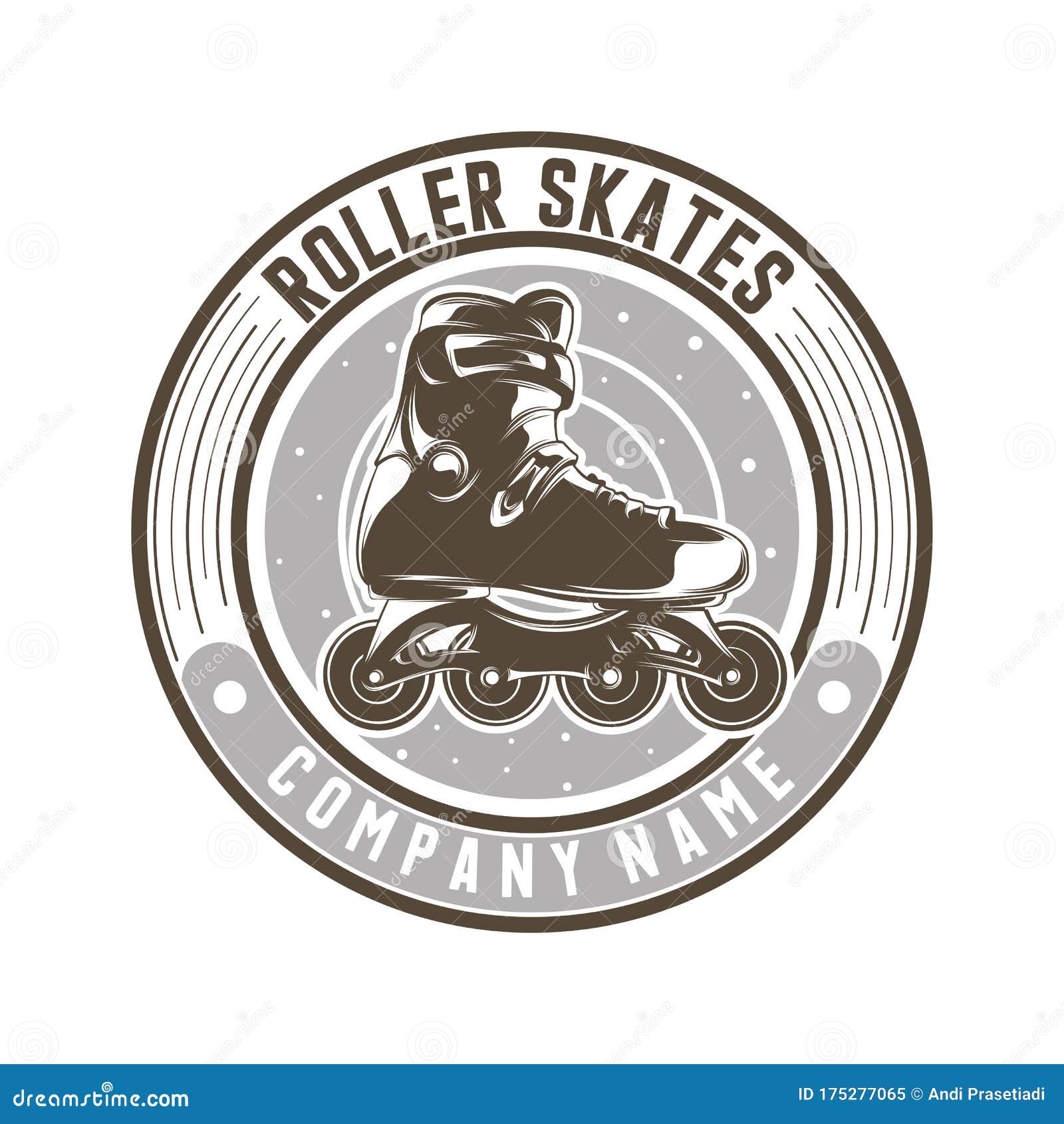 Roller Skates Team Logo Template Design Stock Vector - Illustration of