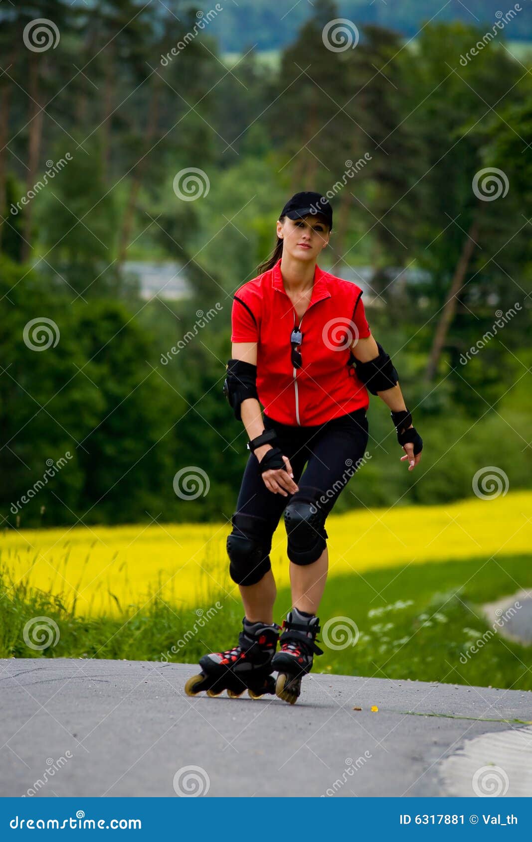 Rollerblades for girls stock image. Image of extreme, street 6317881