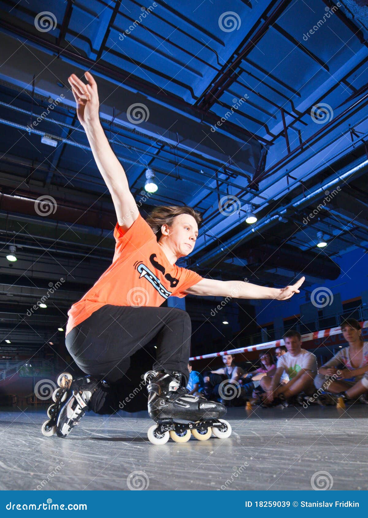 Rollerblading competition editorial stock image. Image of element