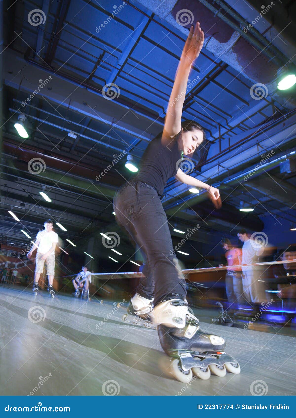 Rollerblading competition editorial stock image. Image of championship