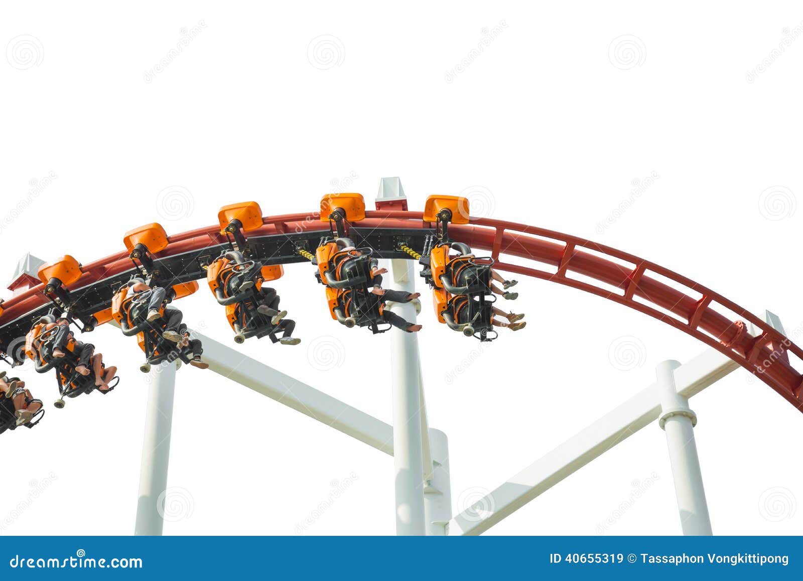 Rollercoaster Amusement Ride Editorial Stock Image Image of overhead