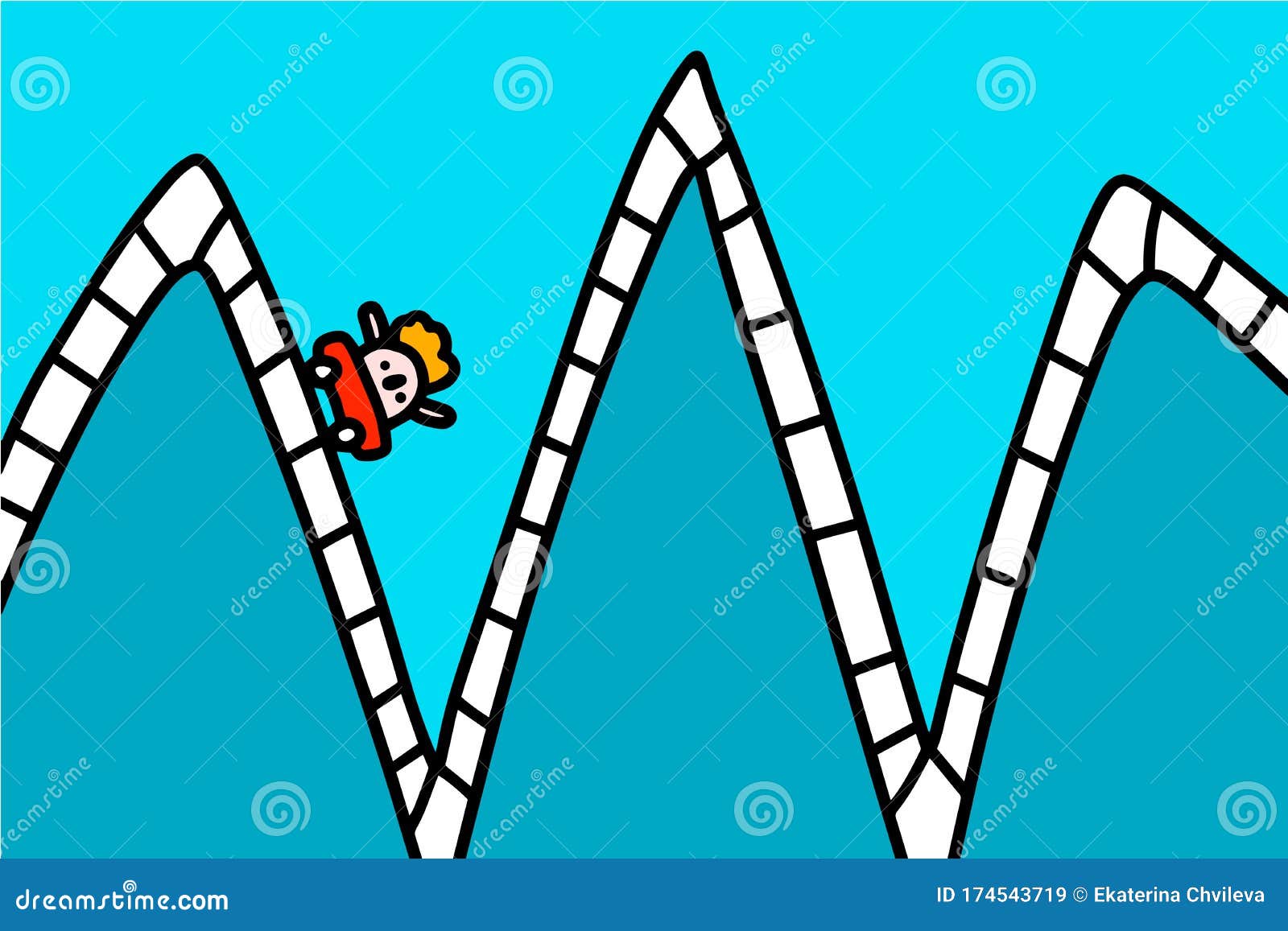 Rollercoaster Hand Drawn Vector Illustration in Cartoon Comic Style Man Falling Down after Climbing Zigzag Process Stock Vector - Illustration of curves, coaster: 174543719 Rollercoaster Hand Drawn Vector Illustration in Cartoon Comic Style Man Falling Down after Climbing Zigzag Process Stock Vector - Illustration of curves, coaster: 174543719