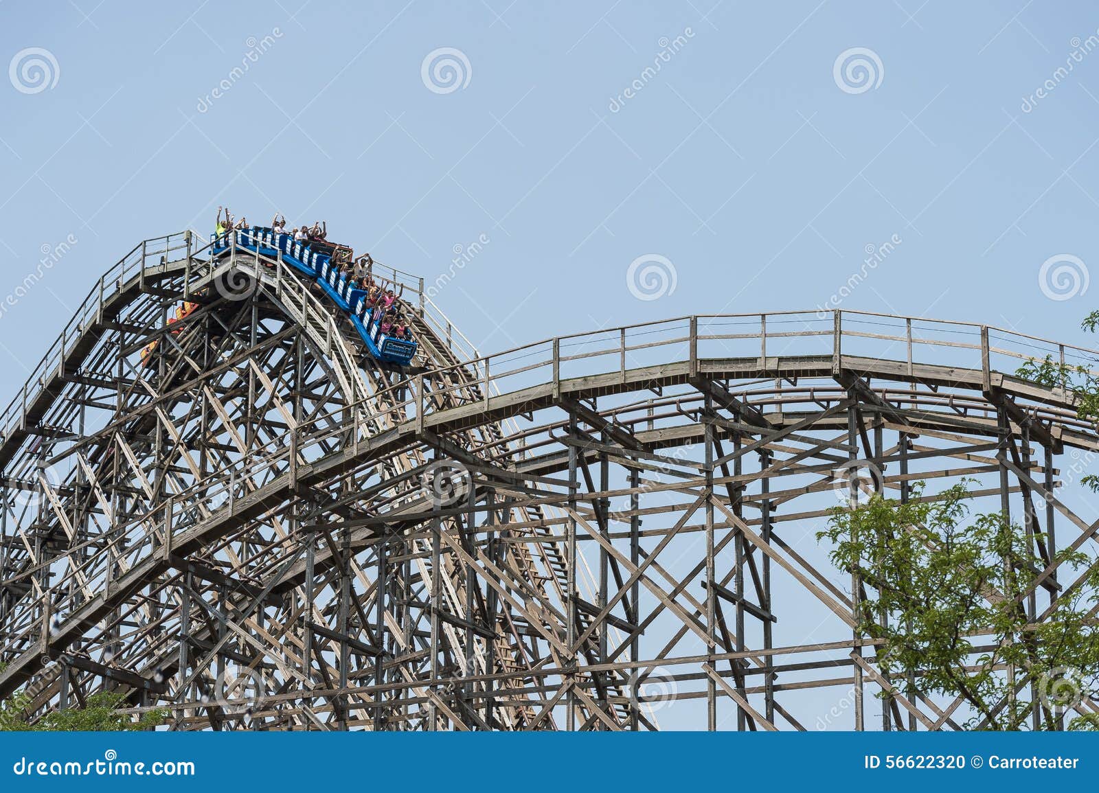 Rollercoaster stock photo. Image of action, curve, background - 56622320