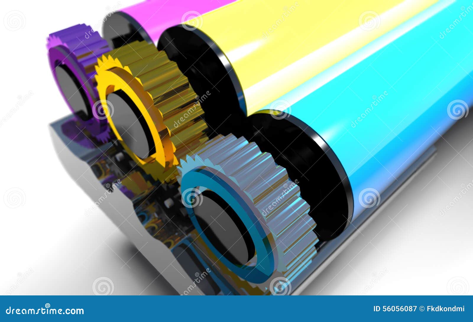 Printer Rollers RoyaltyFree Illustration 17486985